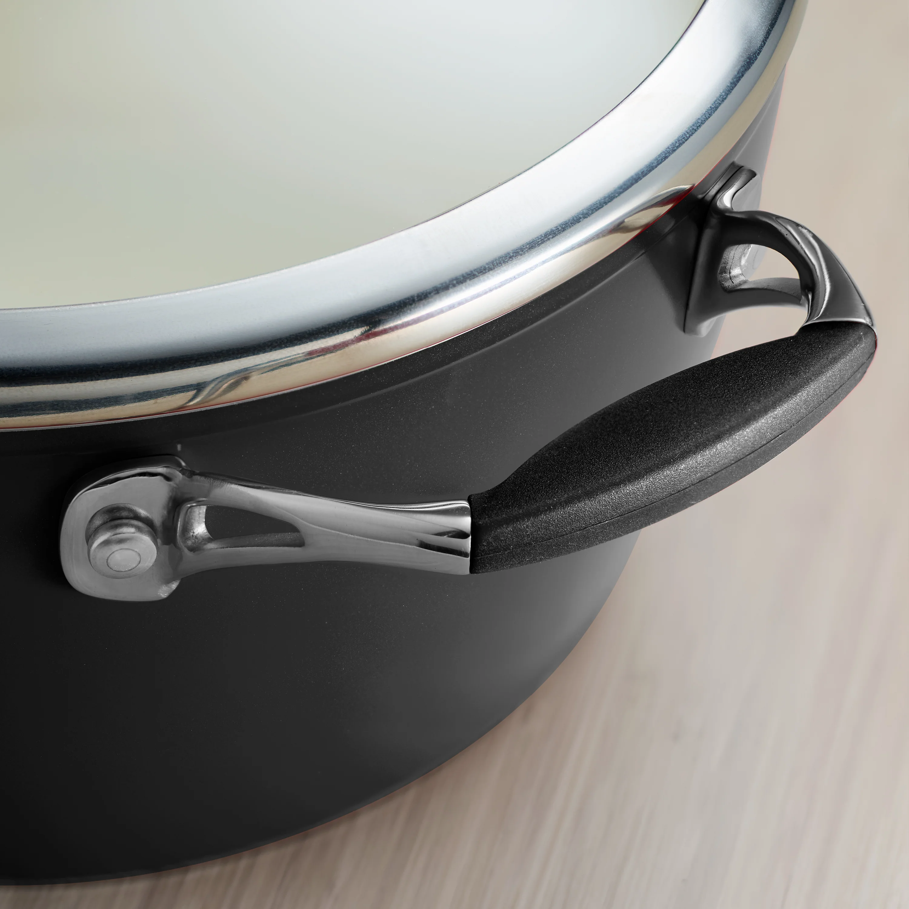 Ceramica Deluxe 11 Inch Ceramic Covered Deep Skillet - Black - Image 7