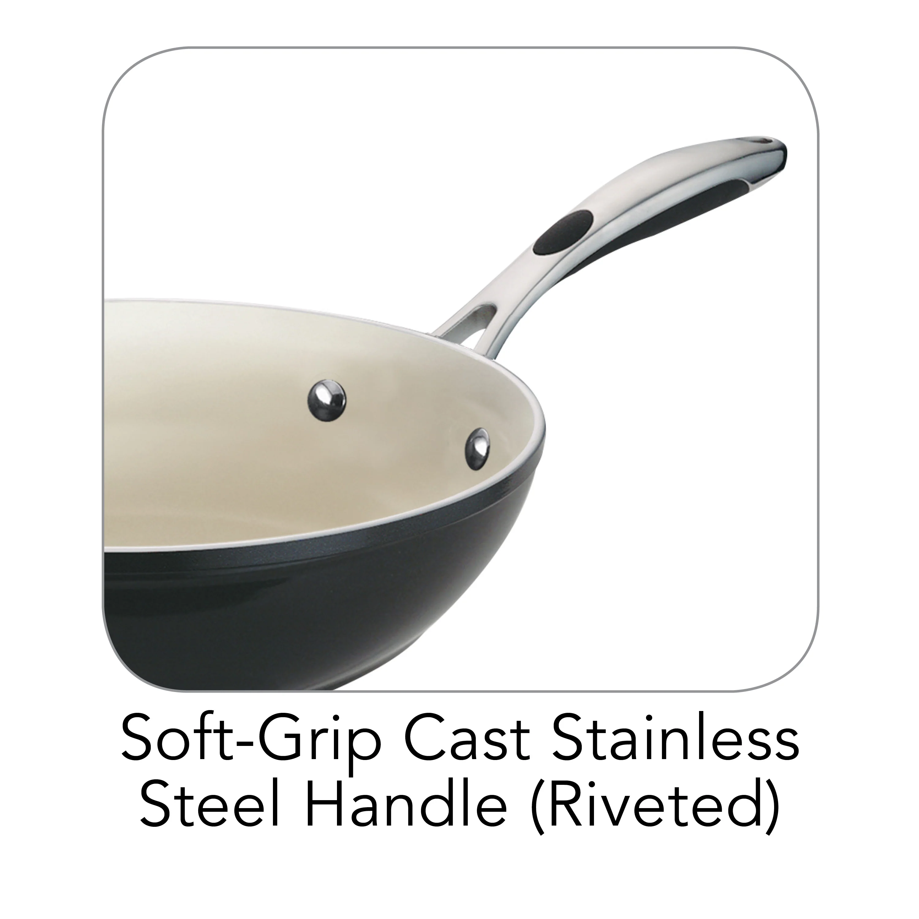 Ceramica Deluxe 11 Inch Ceramic Stir-Fry Pan - Image 3
