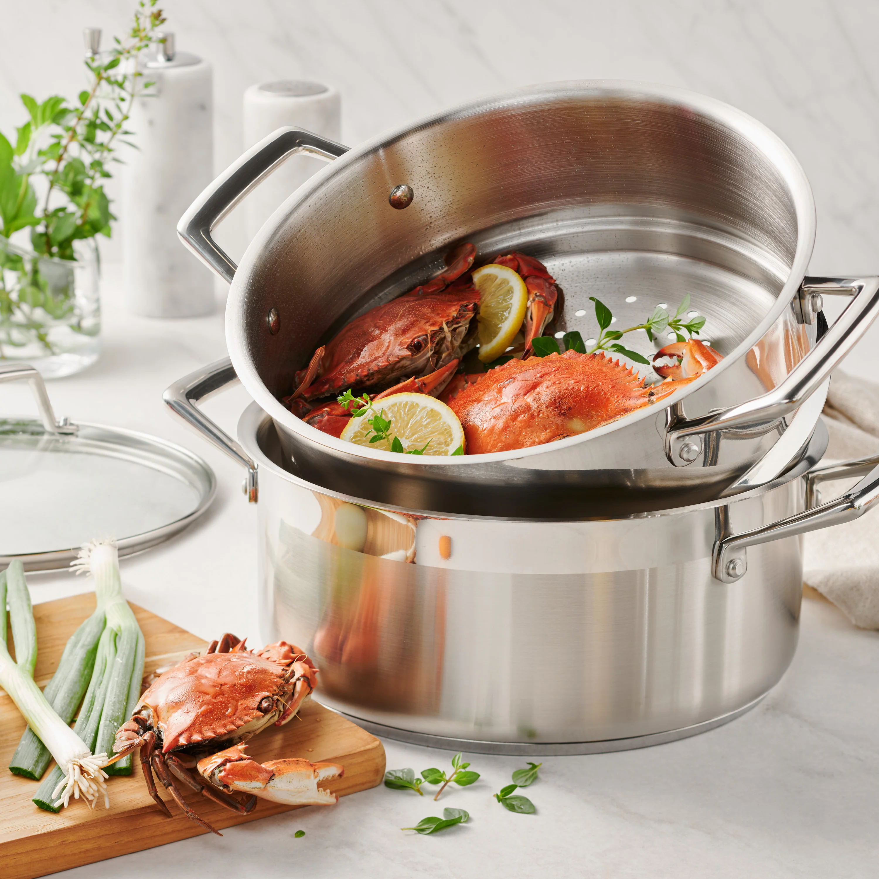 5 Quart Stainless Steel Steamer Set - Image 5
