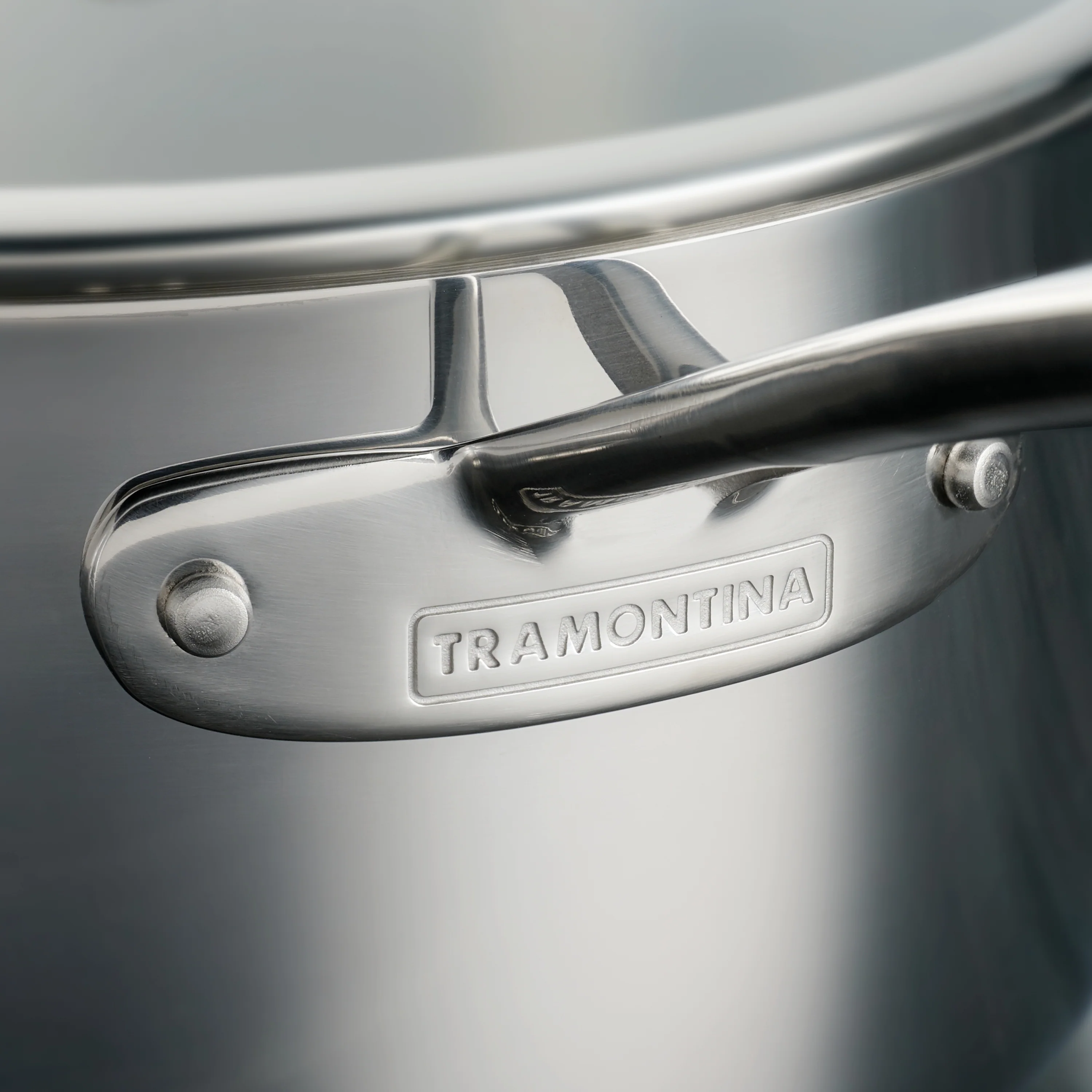 6 Quart Tri-Ply Clad Stainless Steel Covered Deep Saute Pan - Glass Lids - Image 5