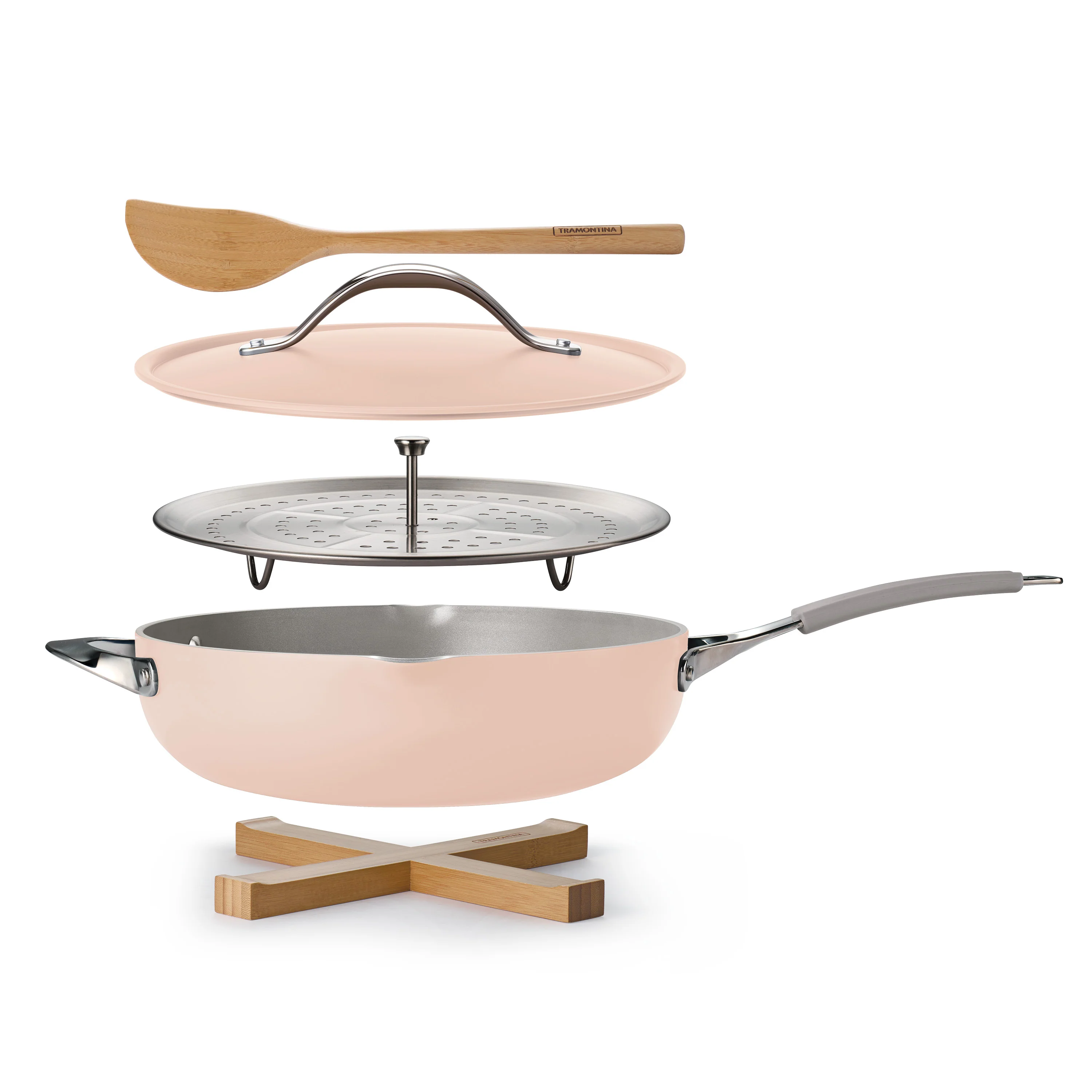 All in One Plus Pan, 5 Quart Ceramic Non Stick - Image 16
