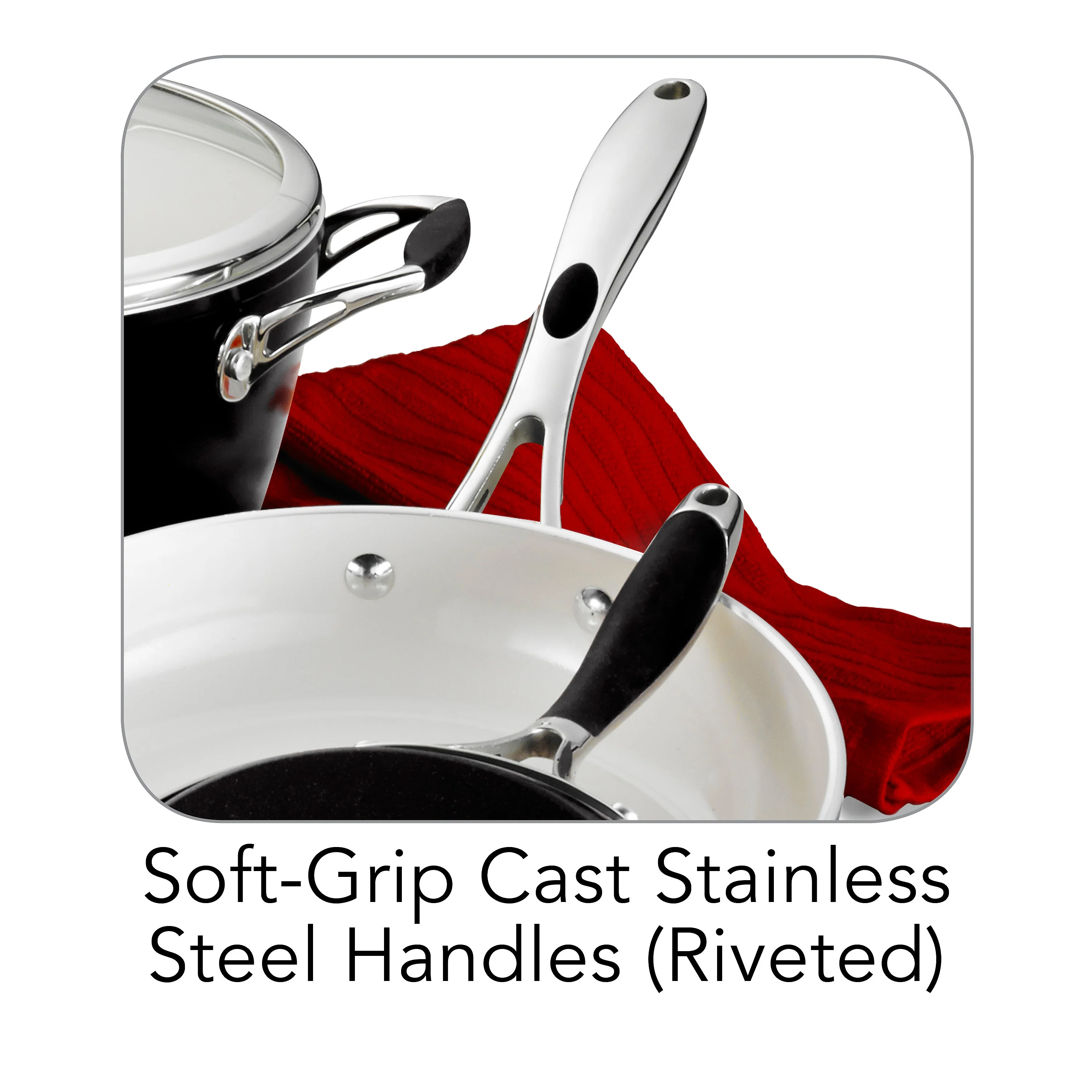 Ceramica Deluxe Aluminum Ceramic Coated Cookware Set - Image 4