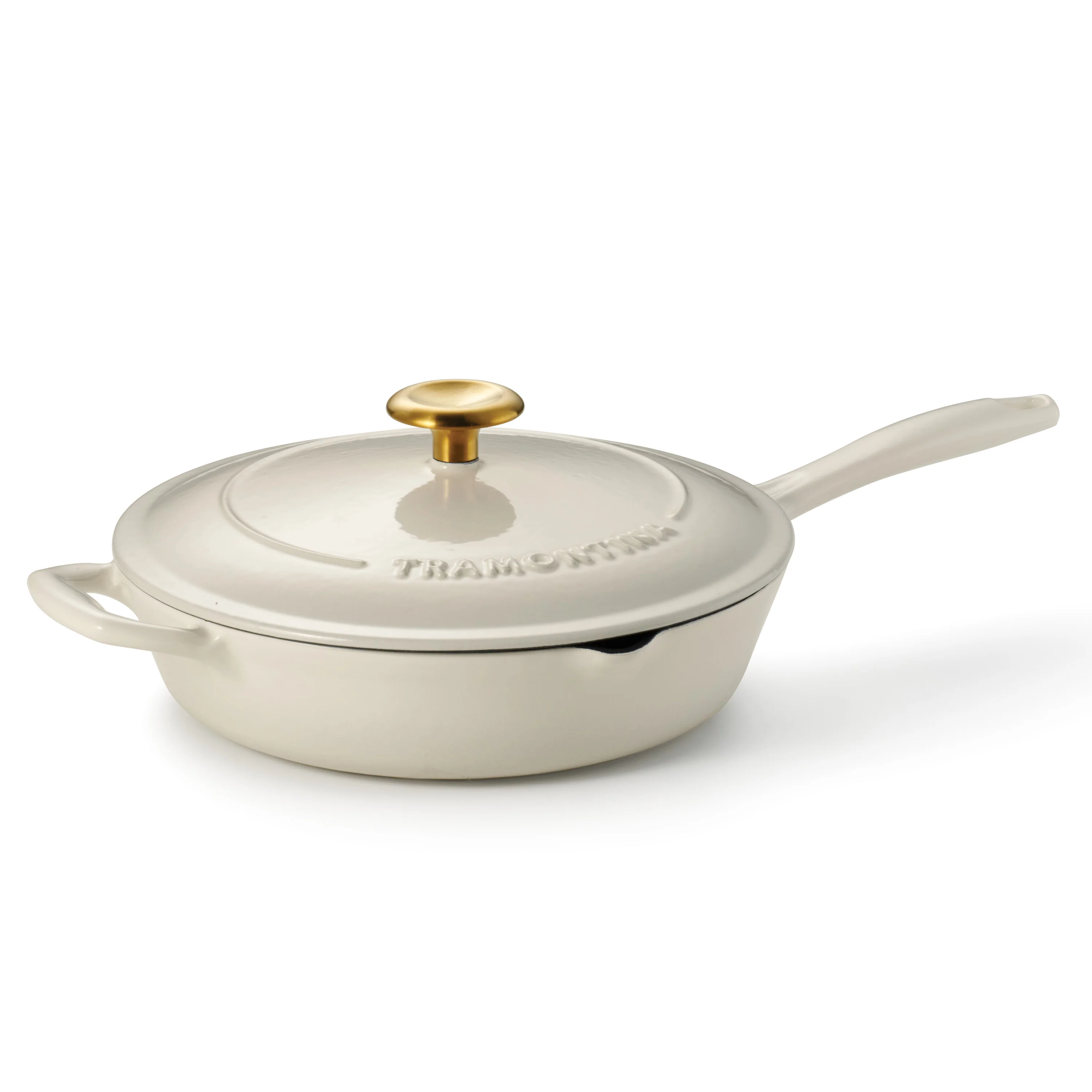 Bestow 10 Inch Enameled Cast-Iron  Covered Skillet - Image 5