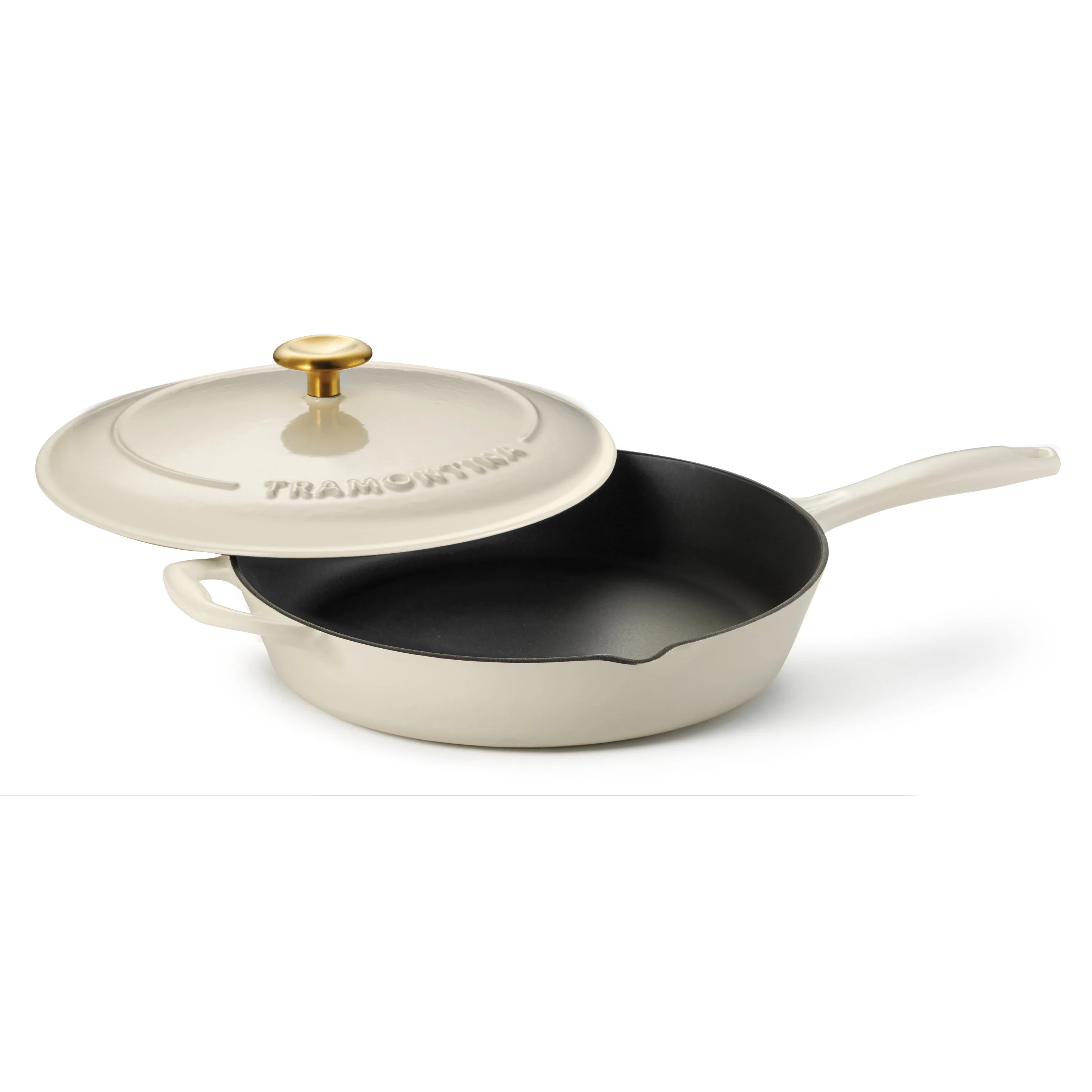 Bestow 12 Inch Enameled Cast Iron Skillet with Lid - Image 6