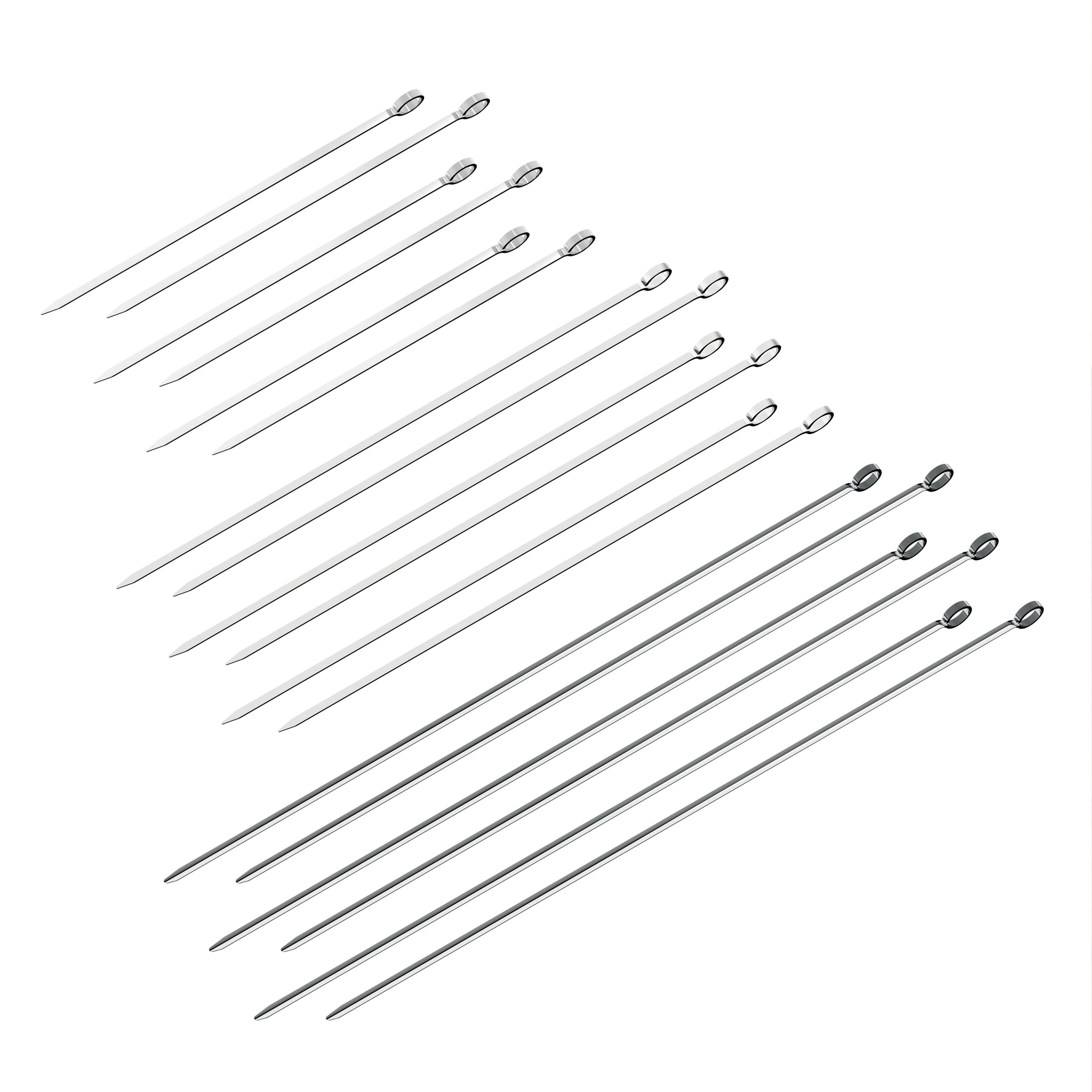 Churrasco BBQ 18 Piece Kebab Skewer Set - Image 4