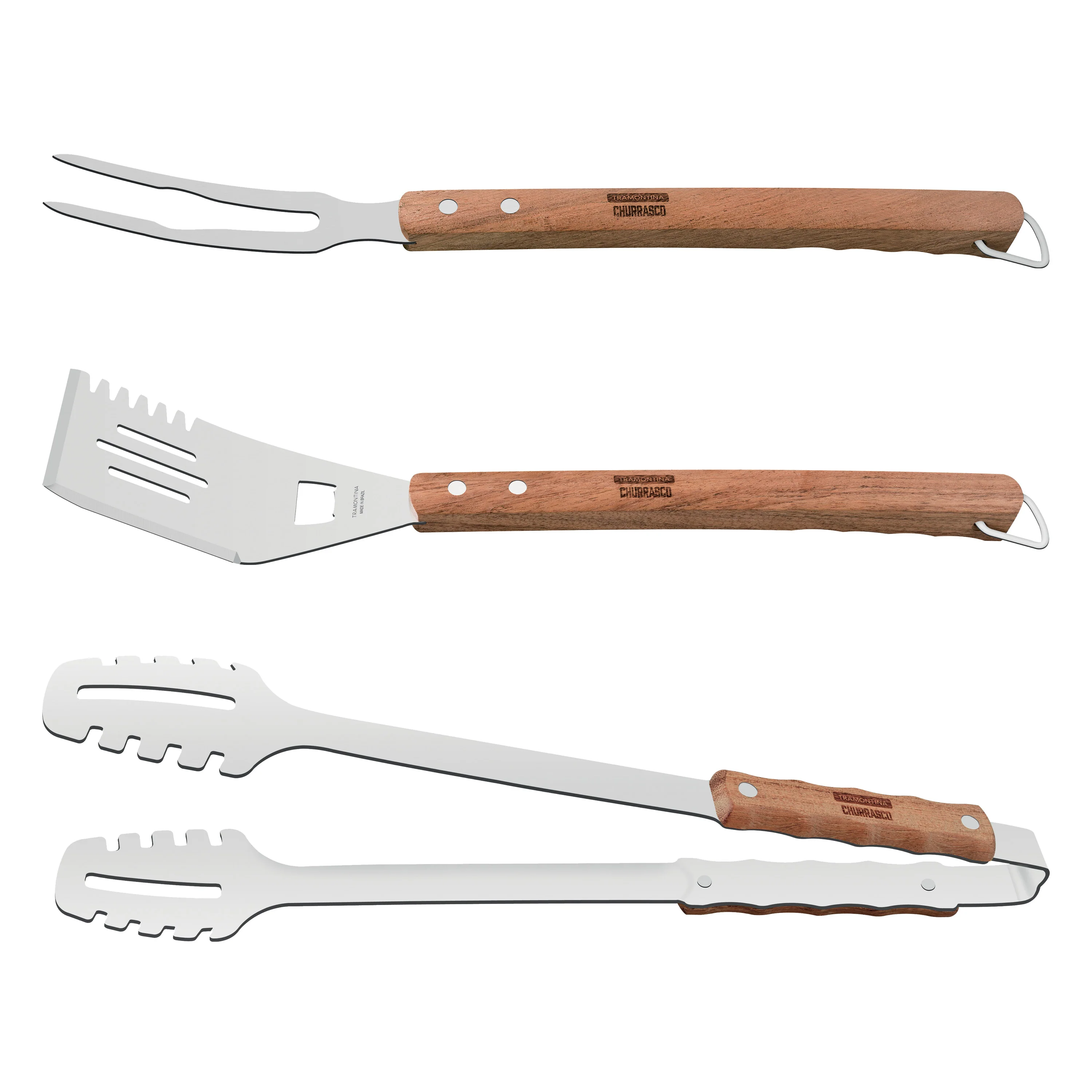 Churrasco BBQ 3 Piece Tool Set - Image 4