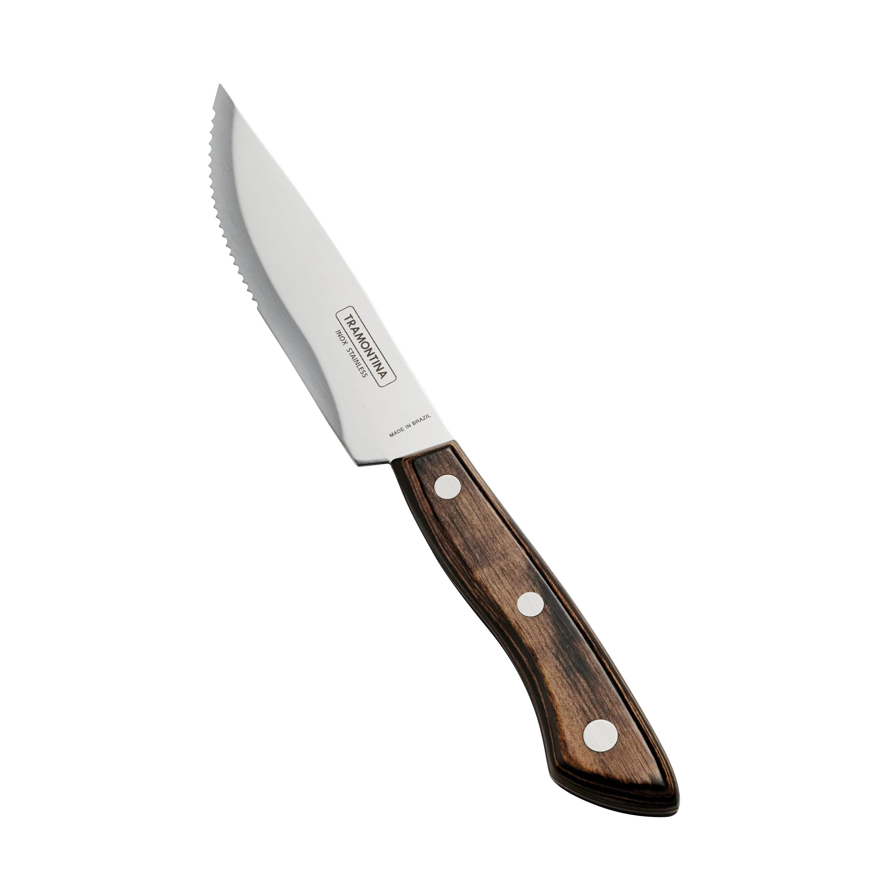 Churrasco BBQ 4 Piece Porterhouse Steak Knife Set in Wood Gift Box - Image 4