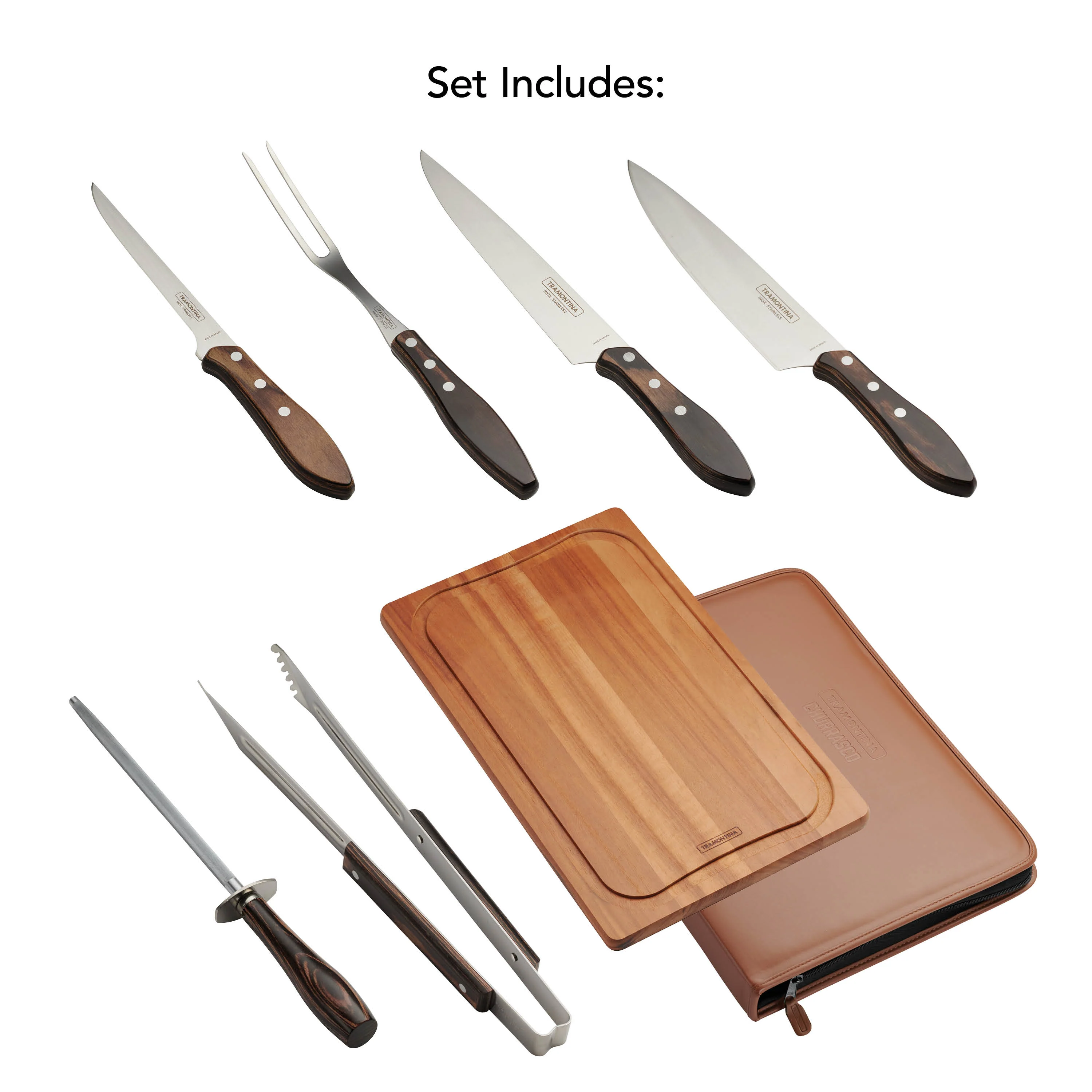 Churrasco BBQ 8 Piece Carving Set with Carry Case - Image 11