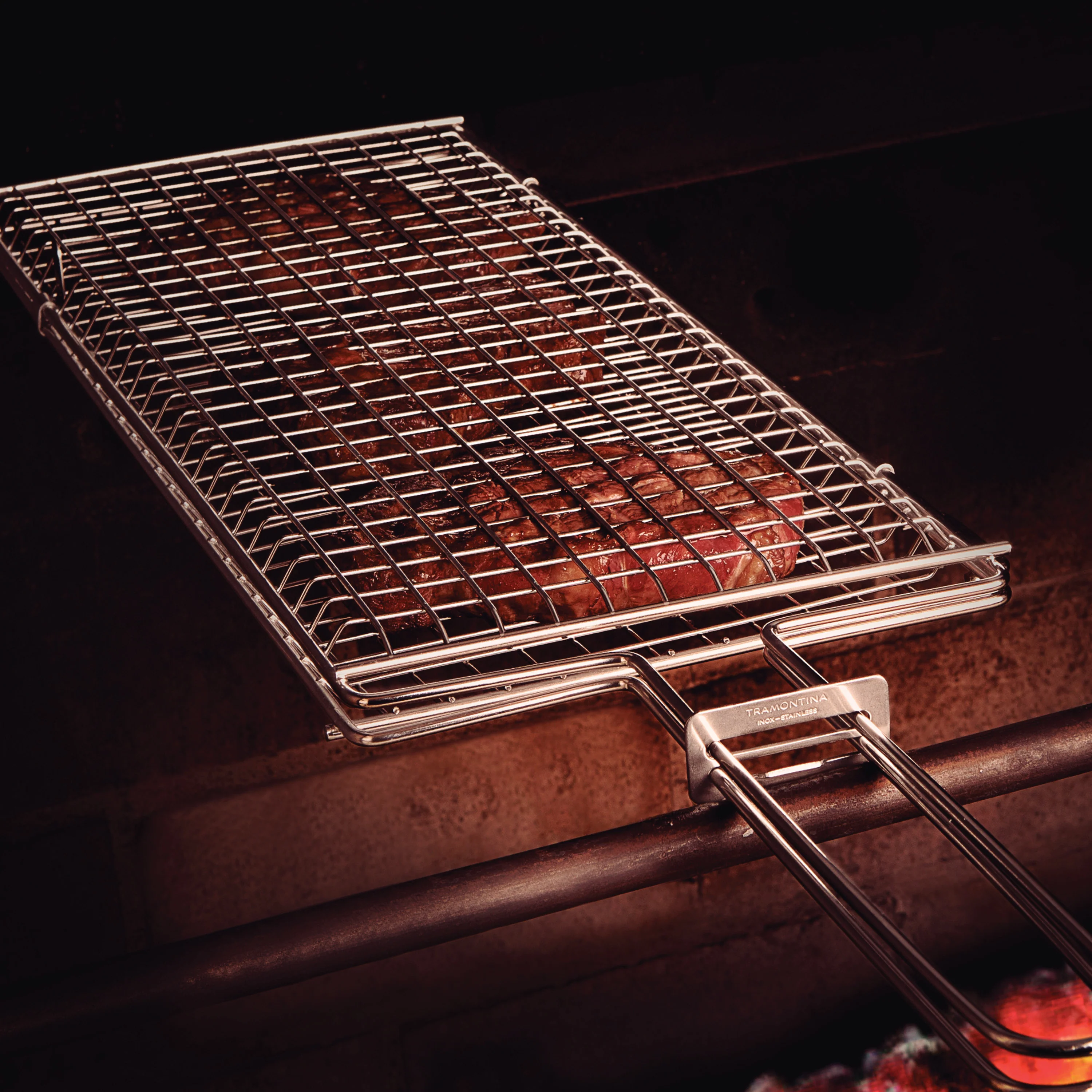 Churrasco BBQ Stainless Steel Flat Grill Basket - Image 6