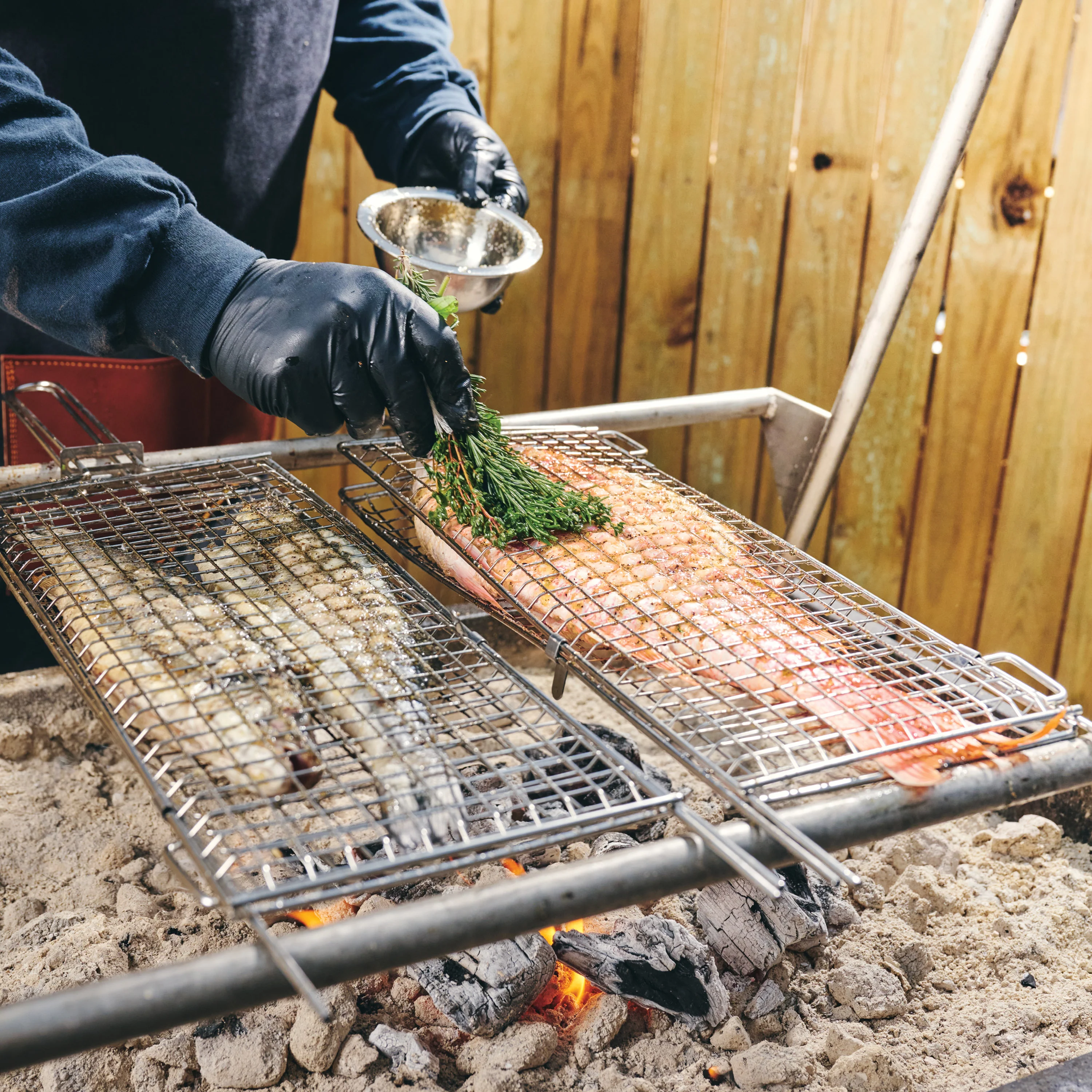Churrasco BBQ Stainless Steel Flat Grill Basket - Image 7