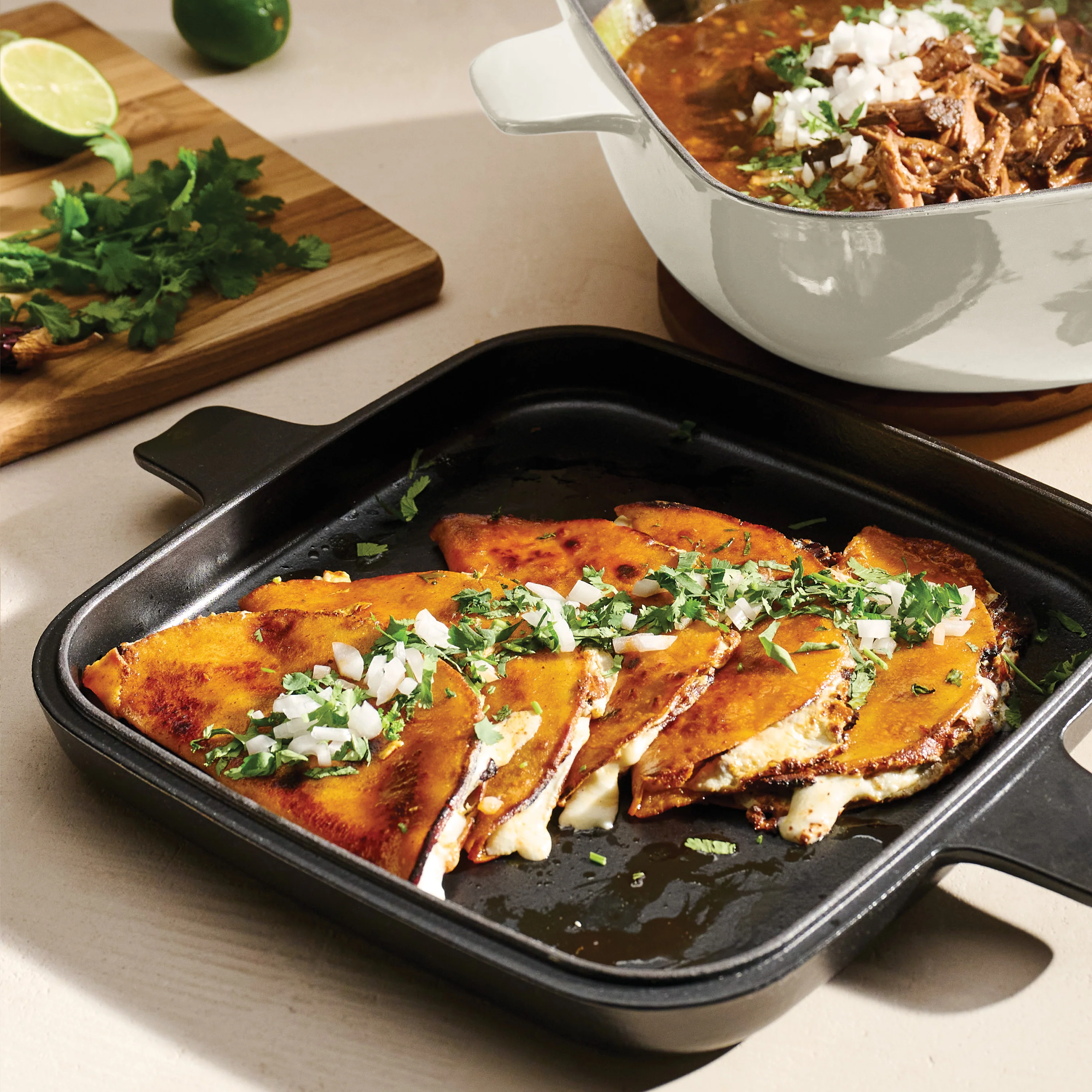 Cultura 6.5 Quart Enameled Cast Iron Multi-Cooker with Reversible Lid - Image 13