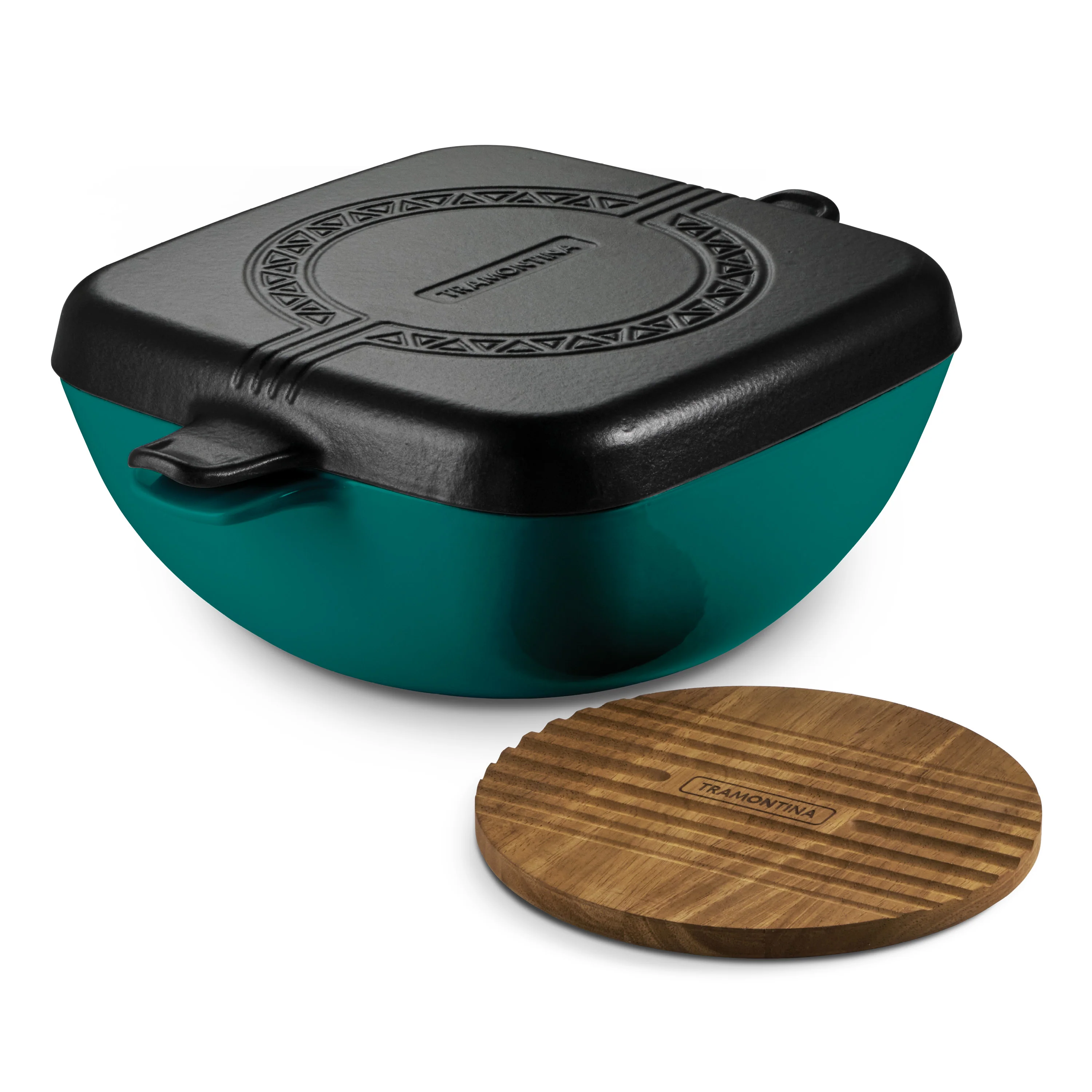 Cultura 6.5 Quart Enameled Cast Iron Multi-Cooker with Reversible Lid - Image 19