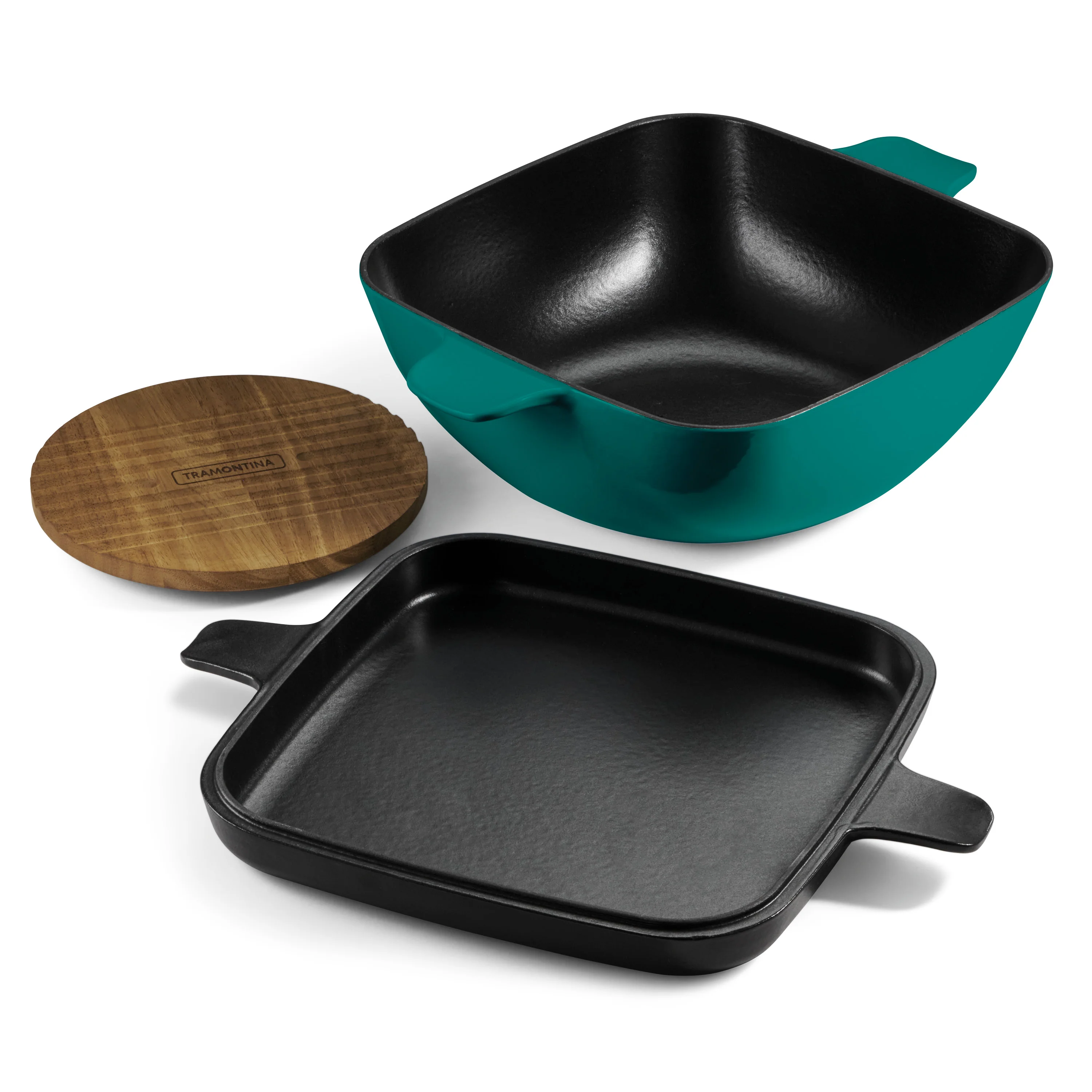 Cultura 6.5 Quart Enameled Cast Iron Multi-Cooker with Reversible Lid - Image 22