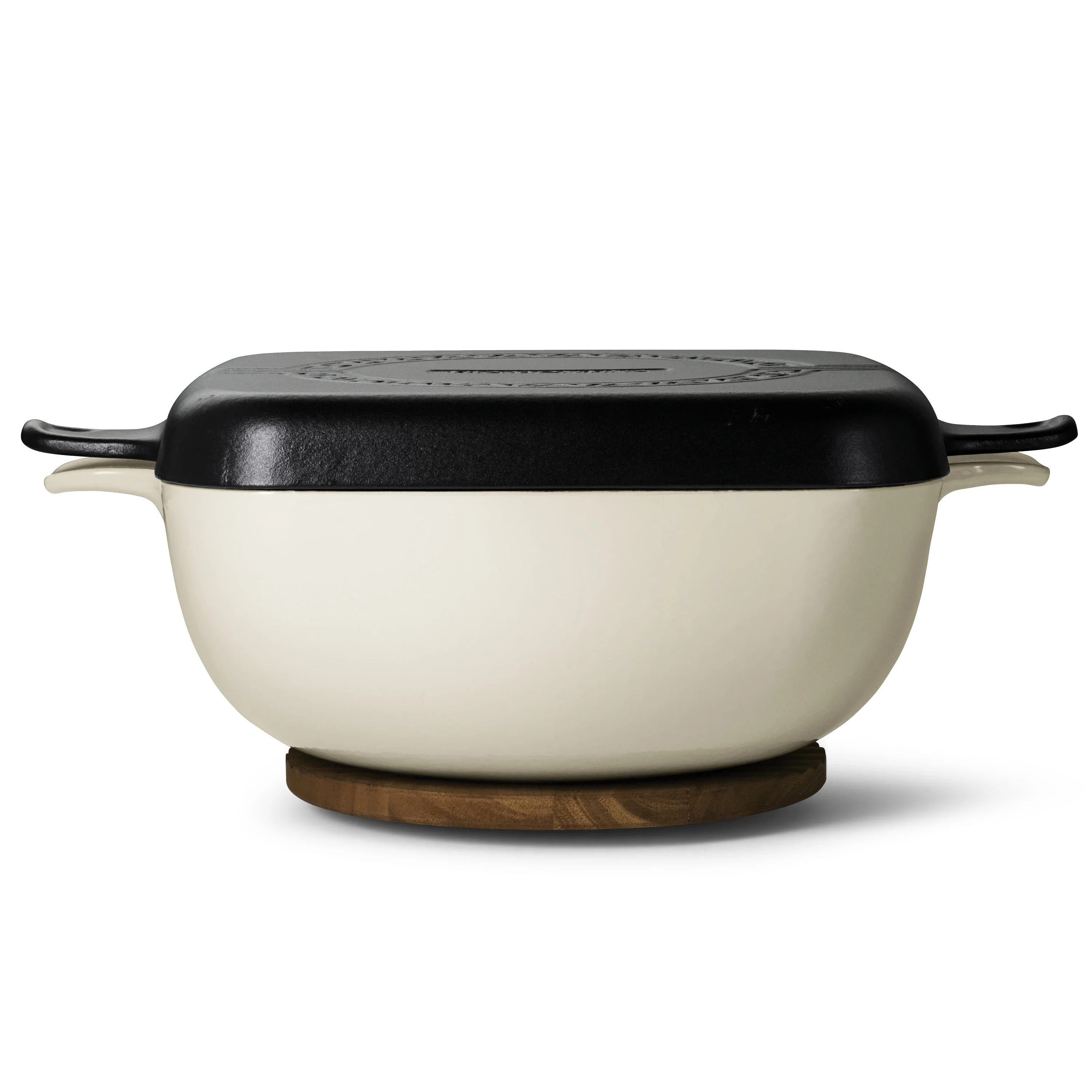 Cultura 6.5 Quart Enameled Cast Iron Multi-Cooker with Reversible Lid - Image 3