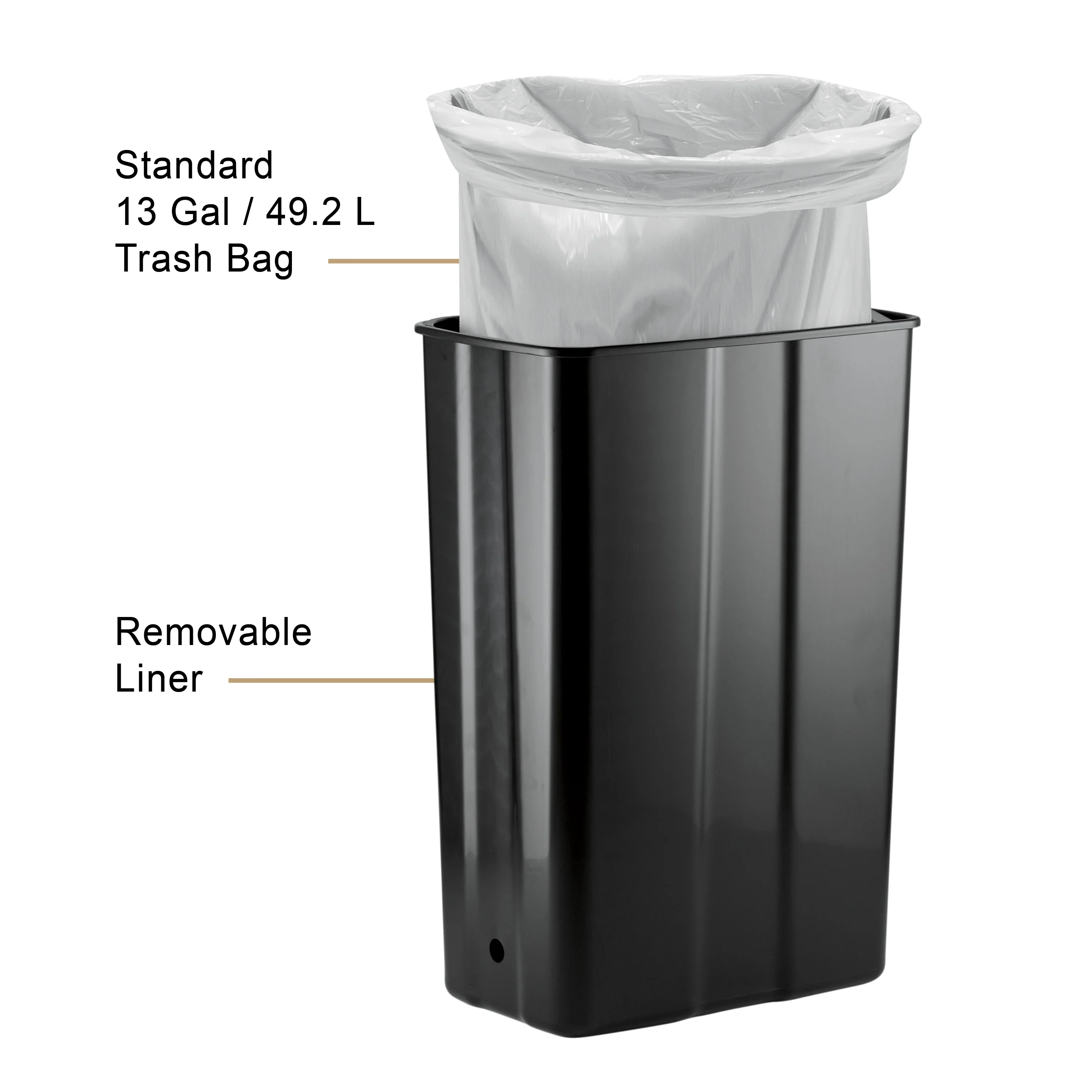 Large Stainless Steel Sensor Bin - Image 9