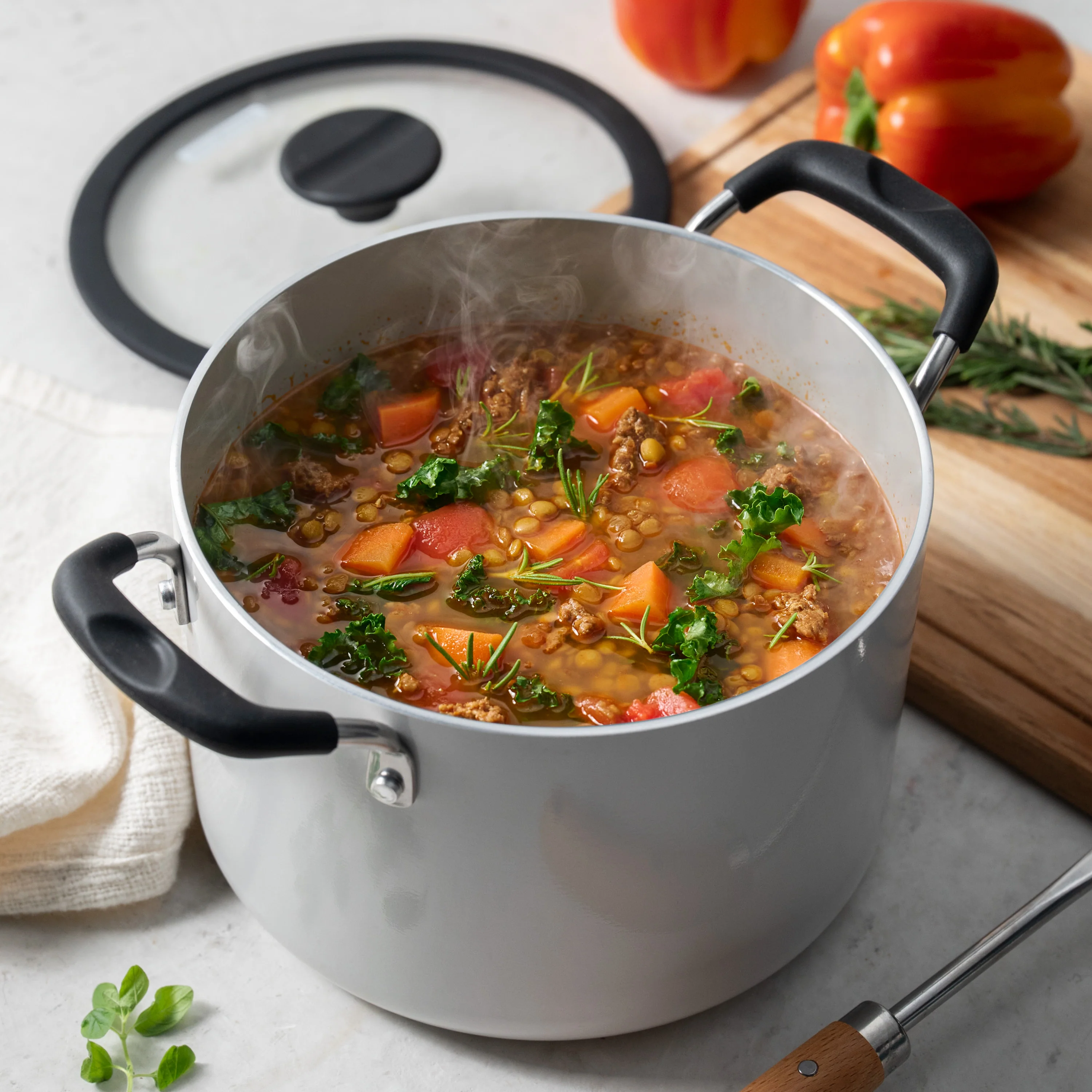 Nesting 11 Piece Ceramic Nonstick Cookware Set - Image 10