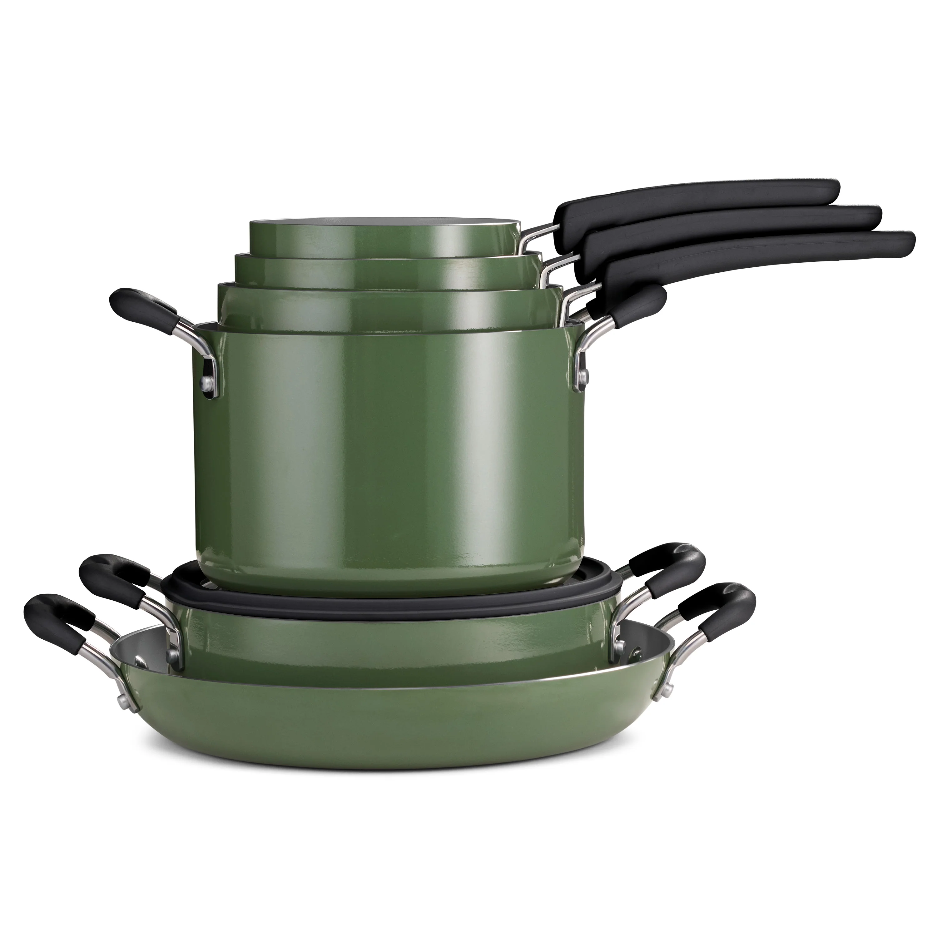 Nesting 11 Piece Ceramic Nonstick Cookware Set - Image 20