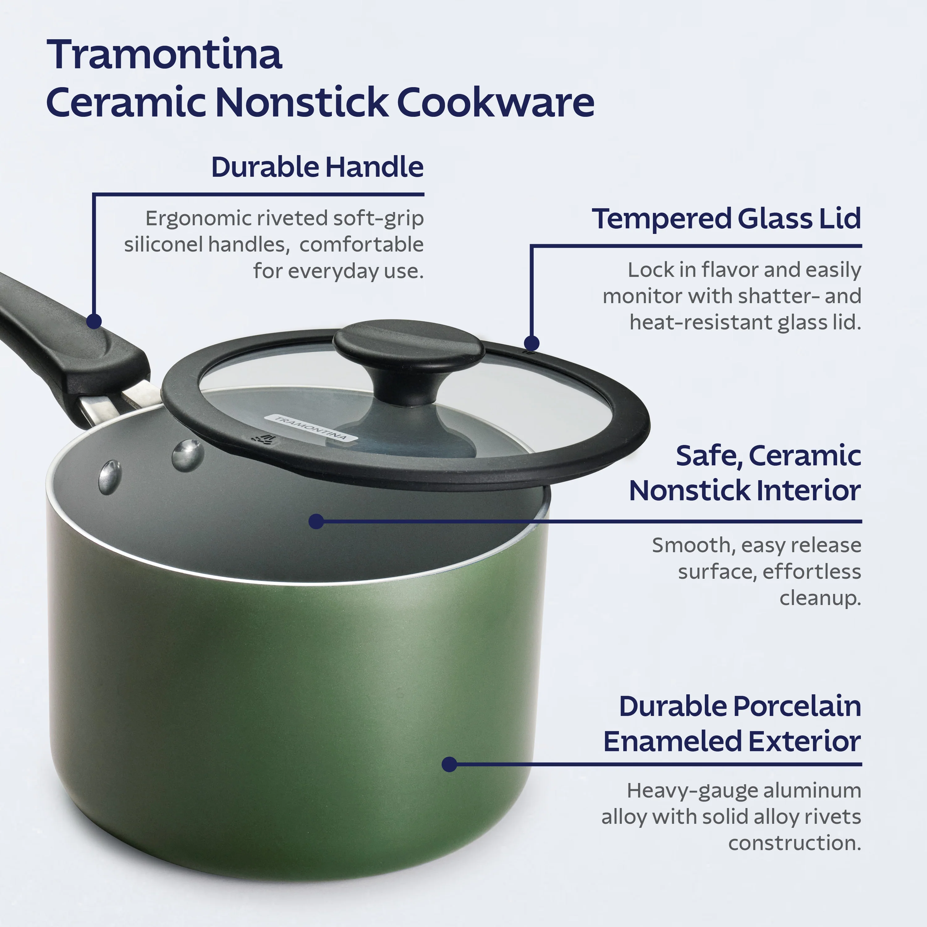 Nesting 11 Piece Ceramic Nonstick Cookware Set - Image 24