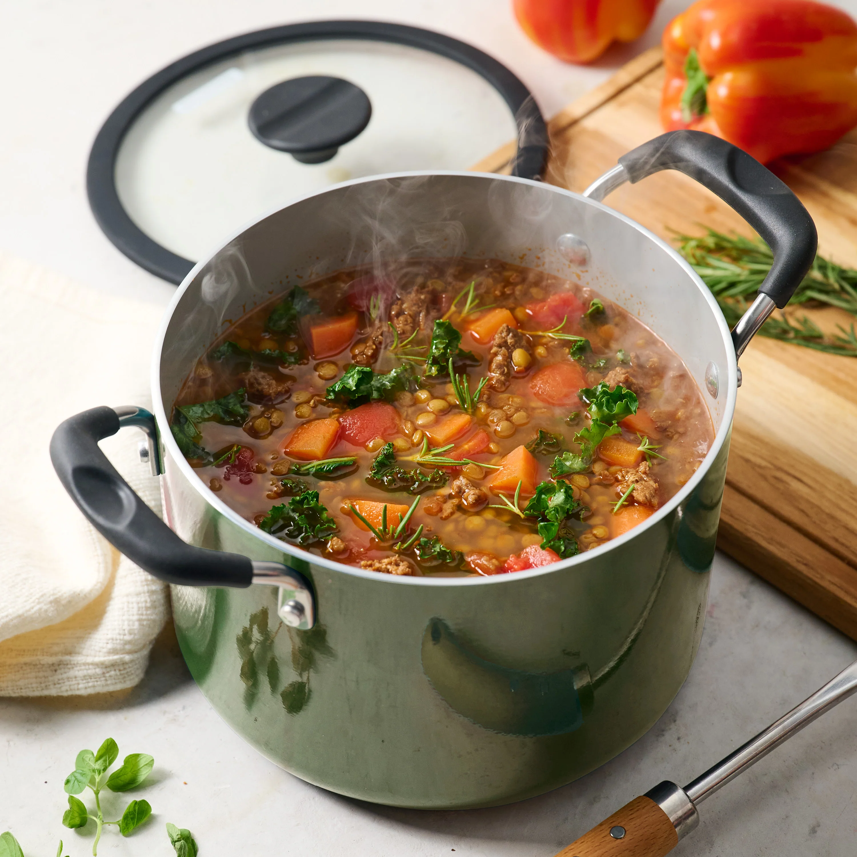 Nesting 11 Piece Ceramic Nonstick Cookware Set - Image 32
