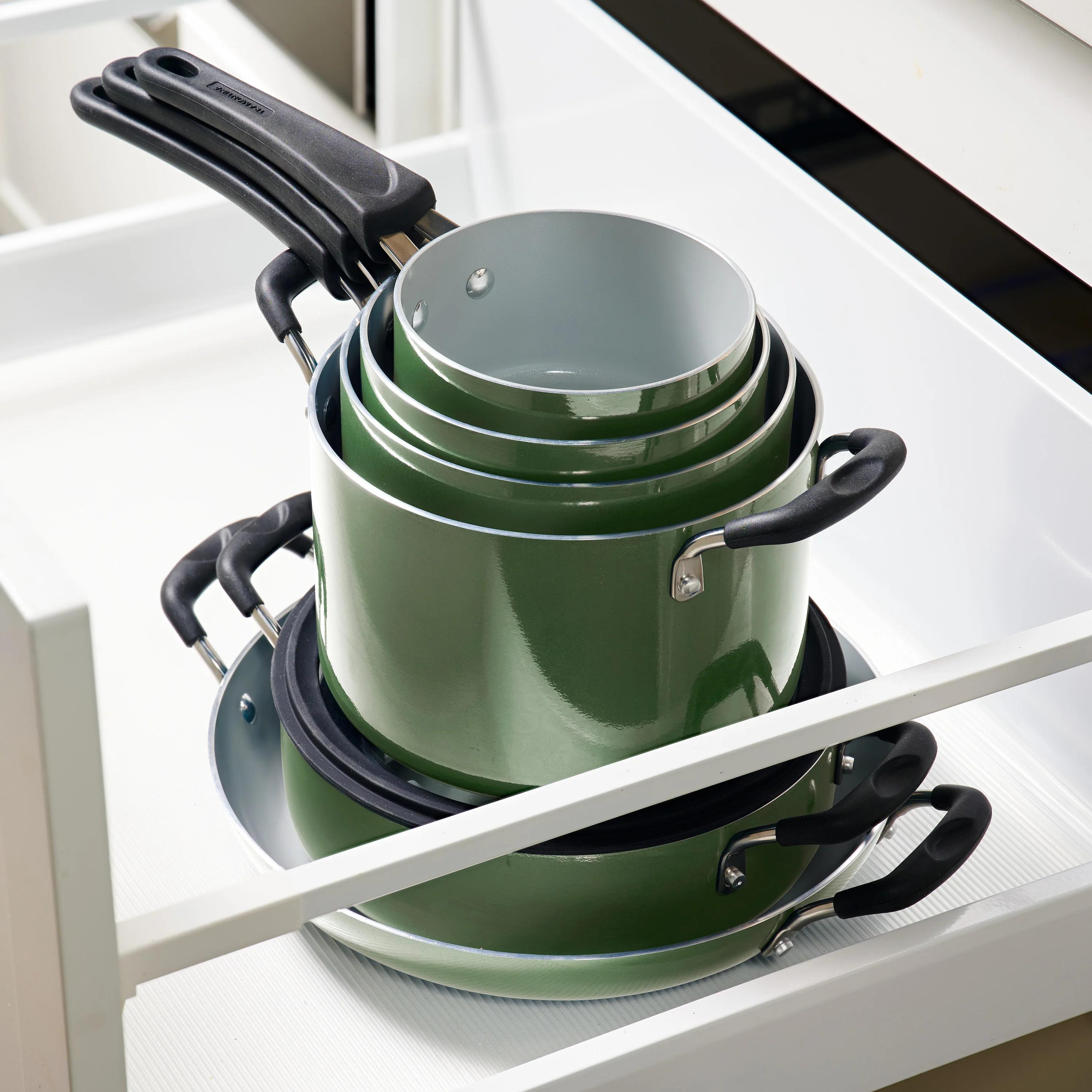 Nesting 11 Piece Ceramic Nonstick Cookware Set - Image 33
