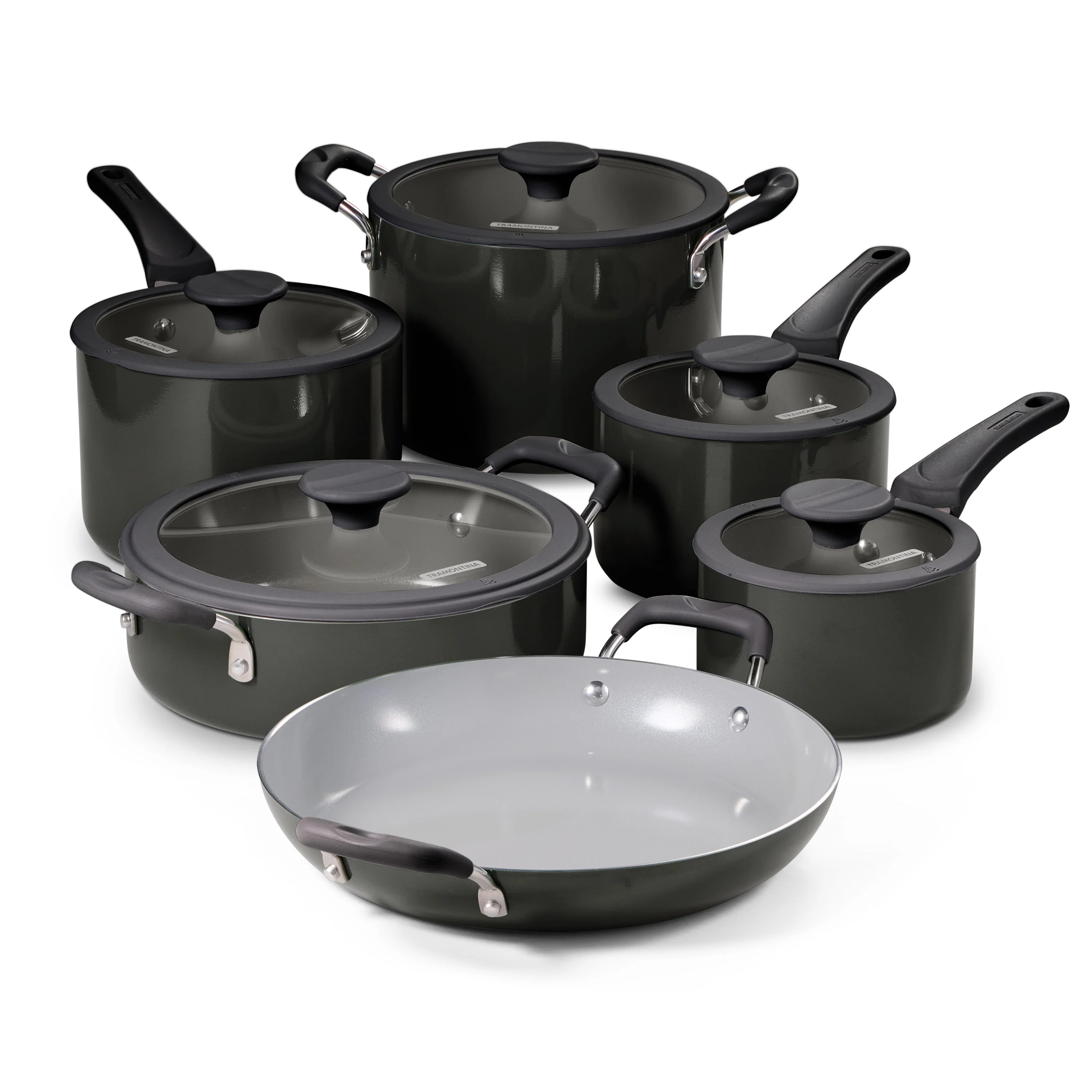 Nesting 11 Piece Ceramic Nonstick Cookware Set - Image 48