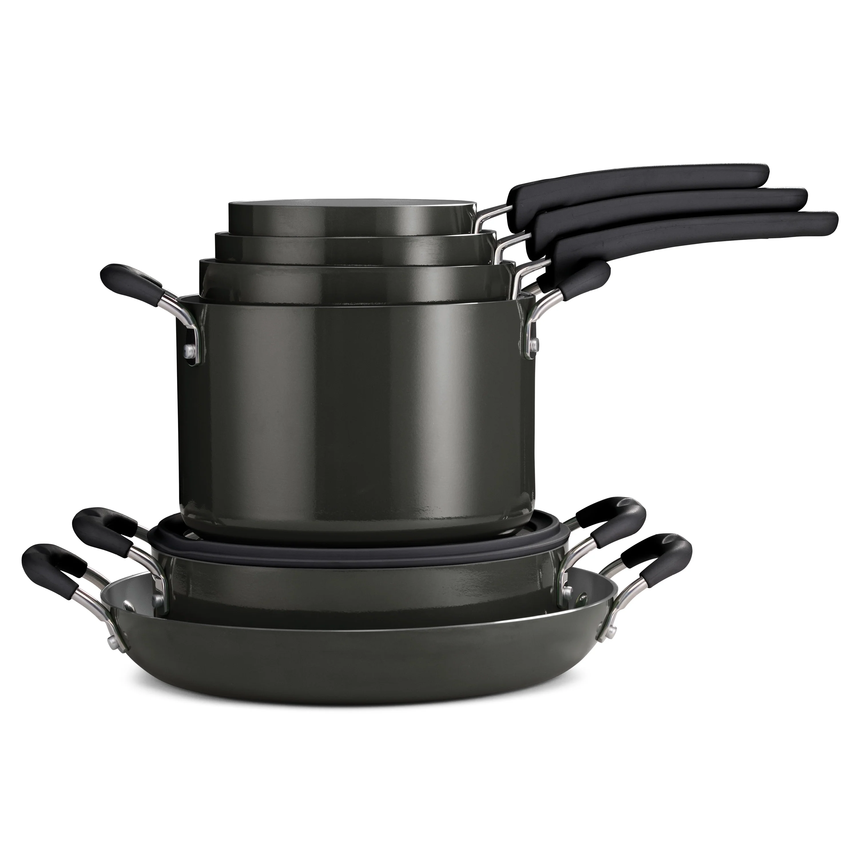 Nesting 11 Piece Ceramic Nonstick Cookware Set - Image 49
