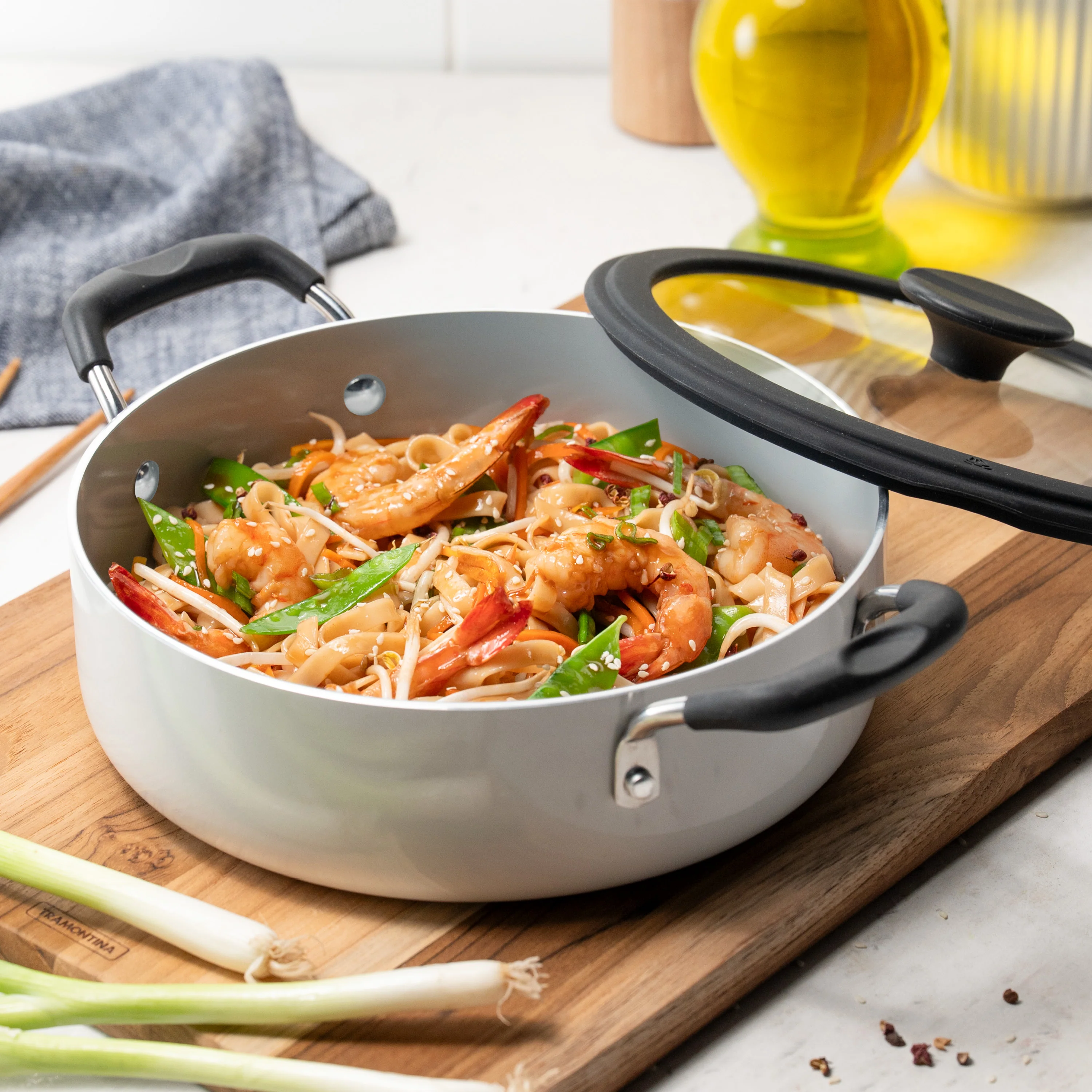 Nesting 11 Piece Ceramic Nonstick Cookware Set - Image 7