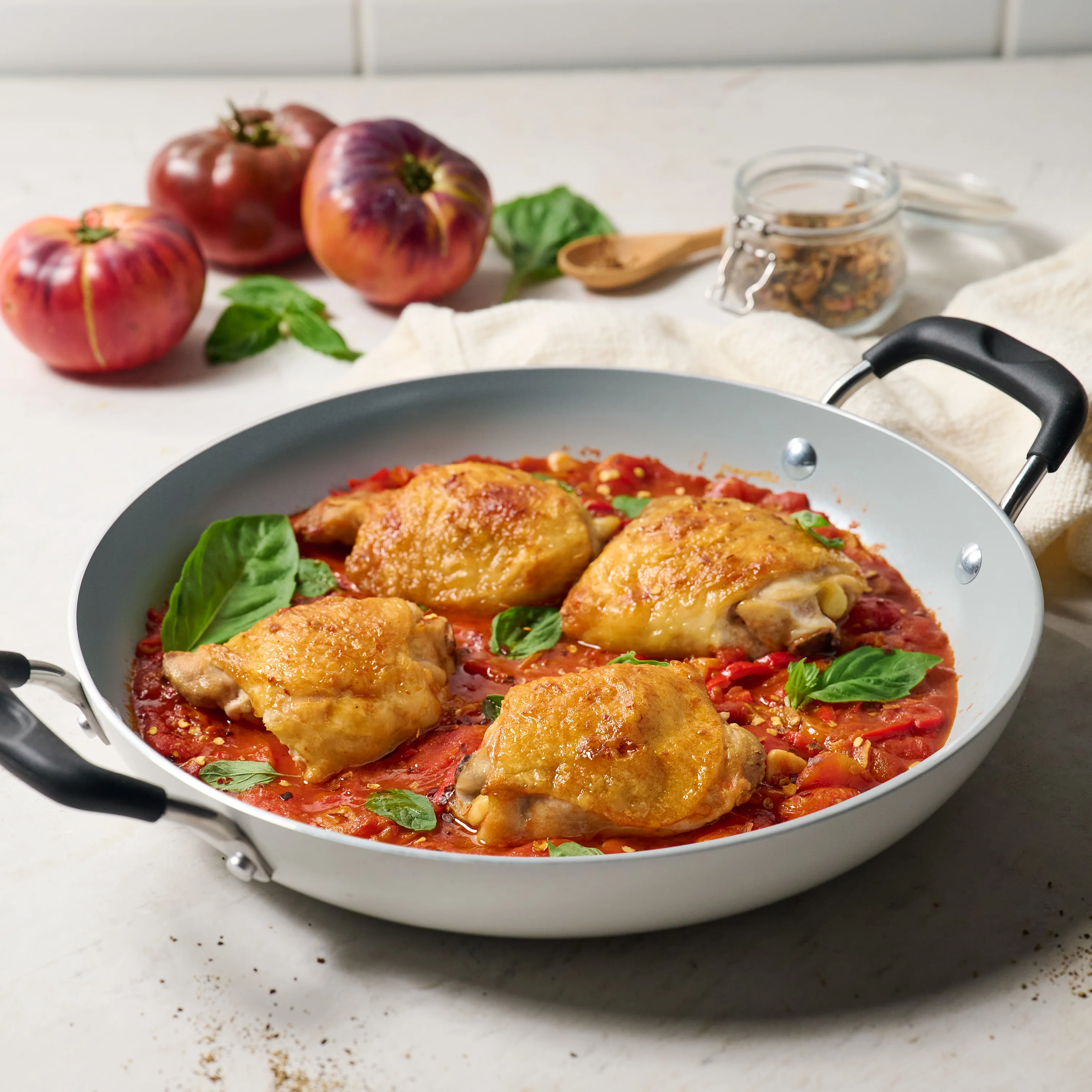 Nesting 11 Piece Ceramic Nonstick Cookware Set - Image 8