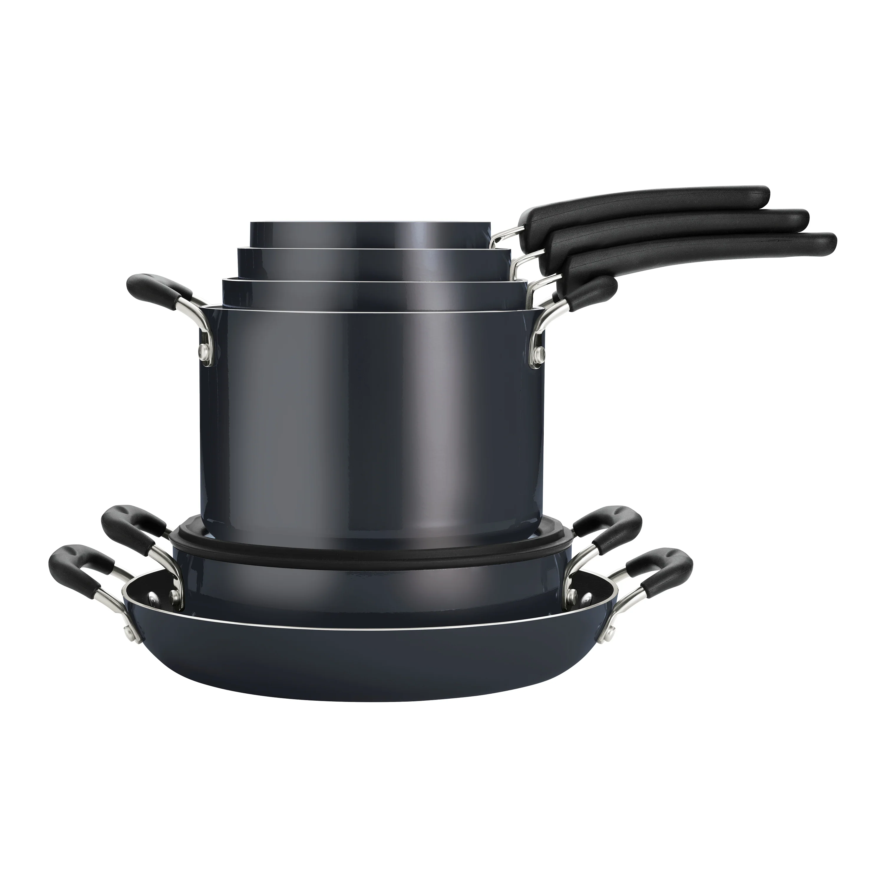 Nesting 11 Piece Nonstick Cookware Set - Image 6
