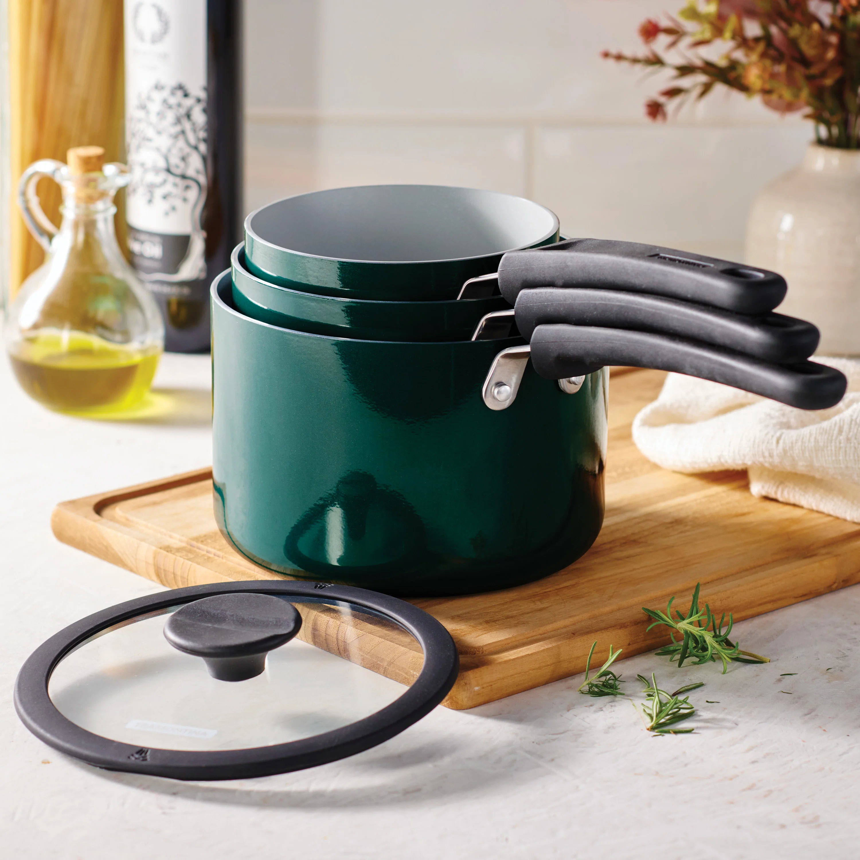 Nesting 6 Piece Ceramic Nonstick Cookware Set - Image 15