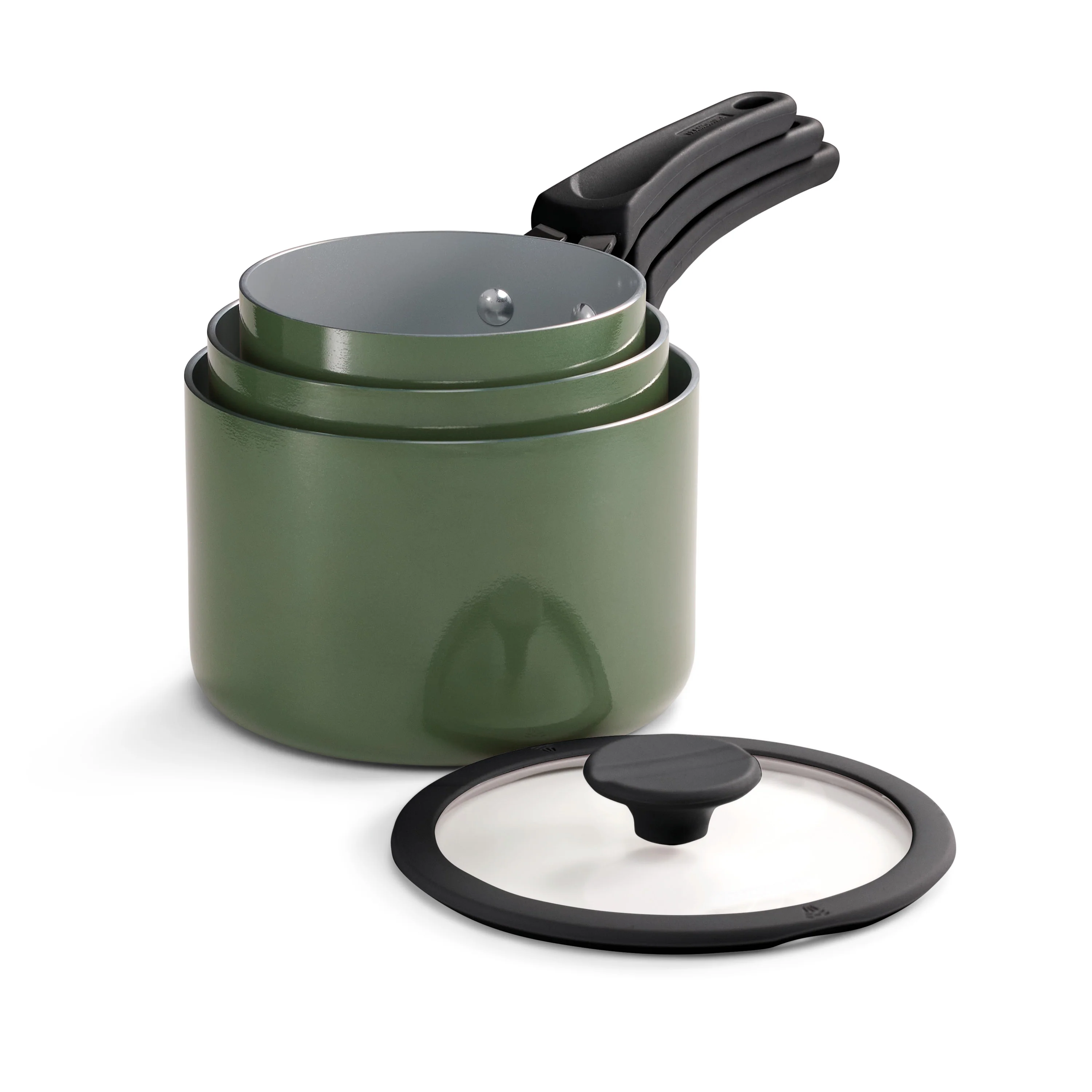 Nesting 6 Piece Ceramic Nonstick Cookware Set - Image 17