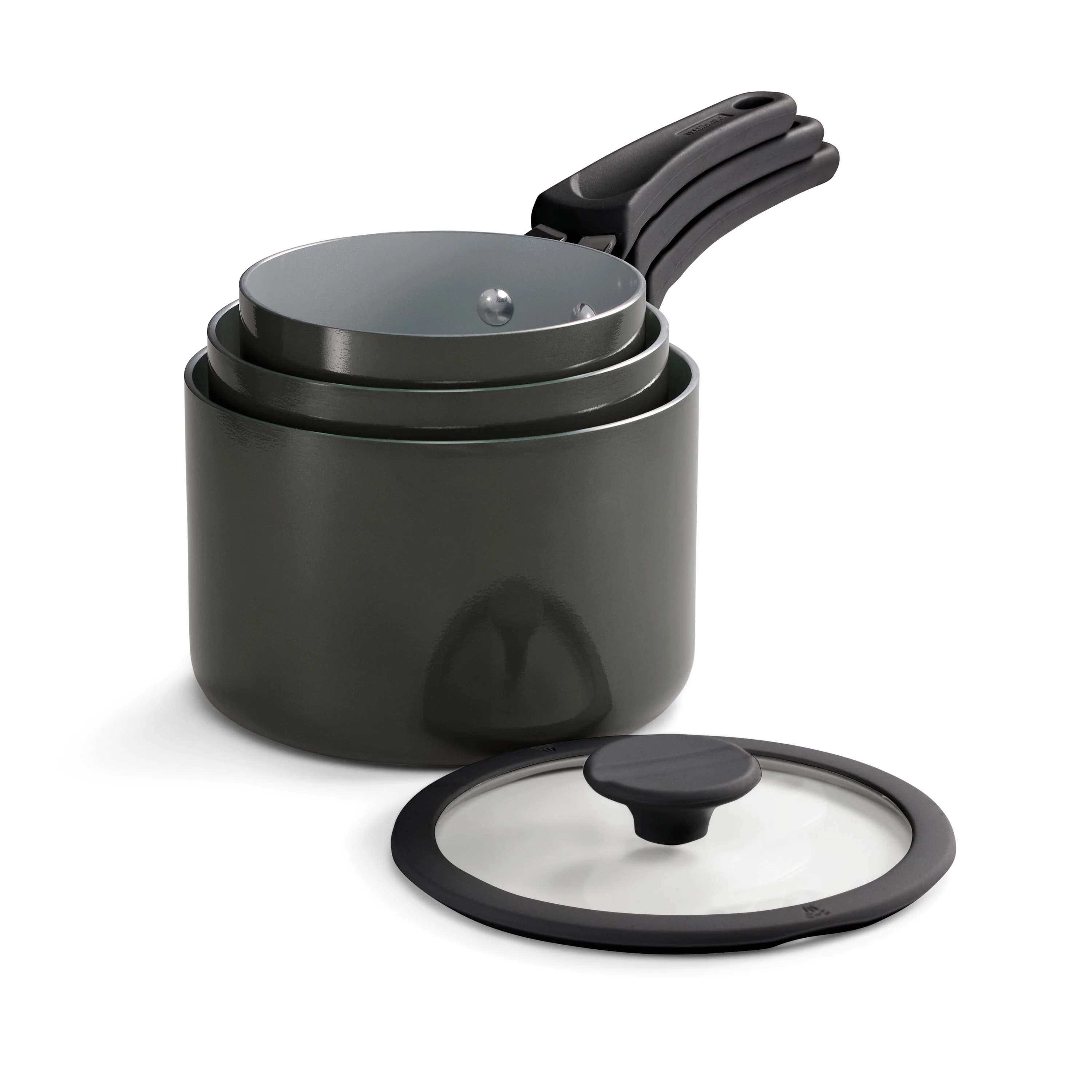 Nesting 6 Piece Ceramic Nonstick Cookware Set - Image 35