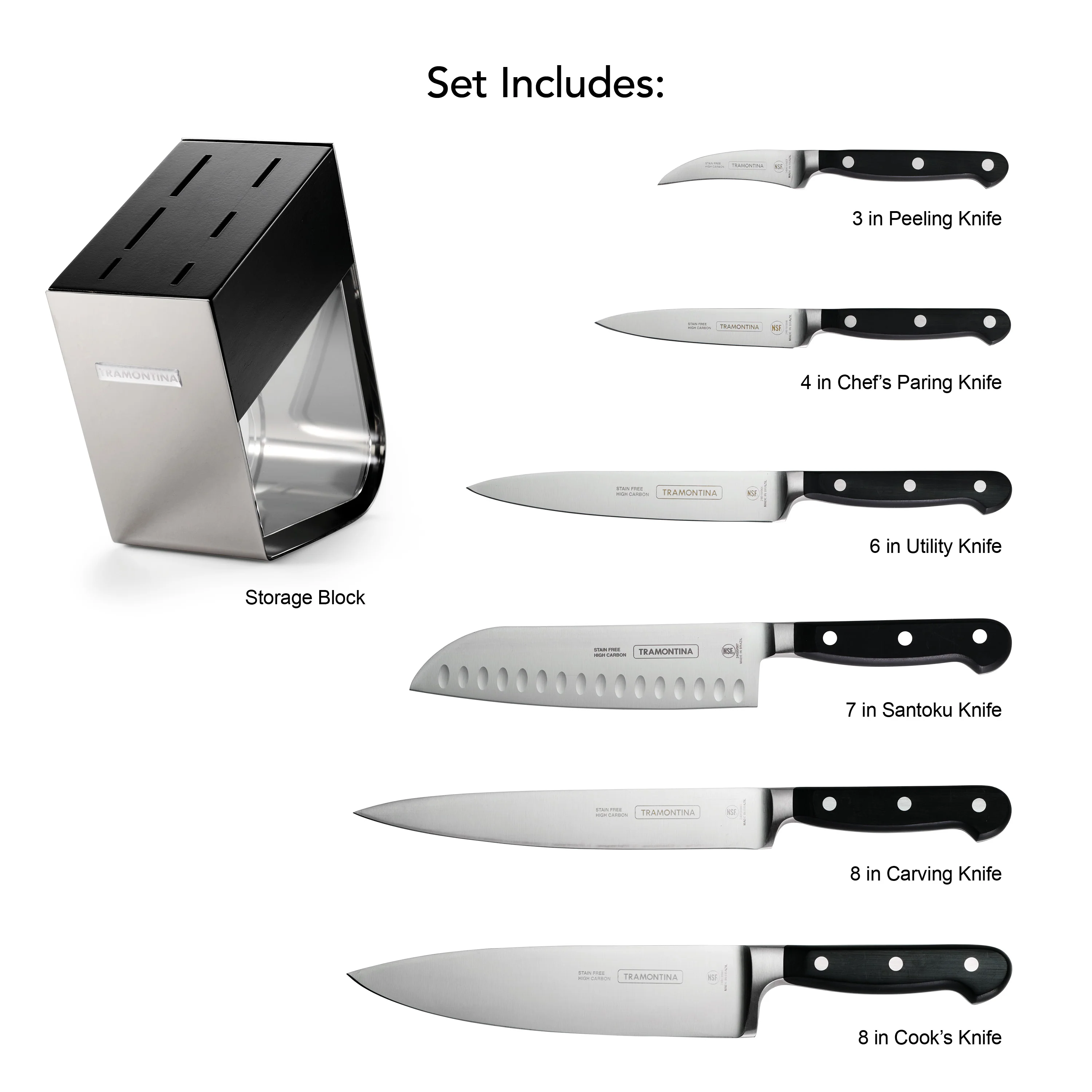 Professional 7 Piece Forged Knife Block Set - Image 14