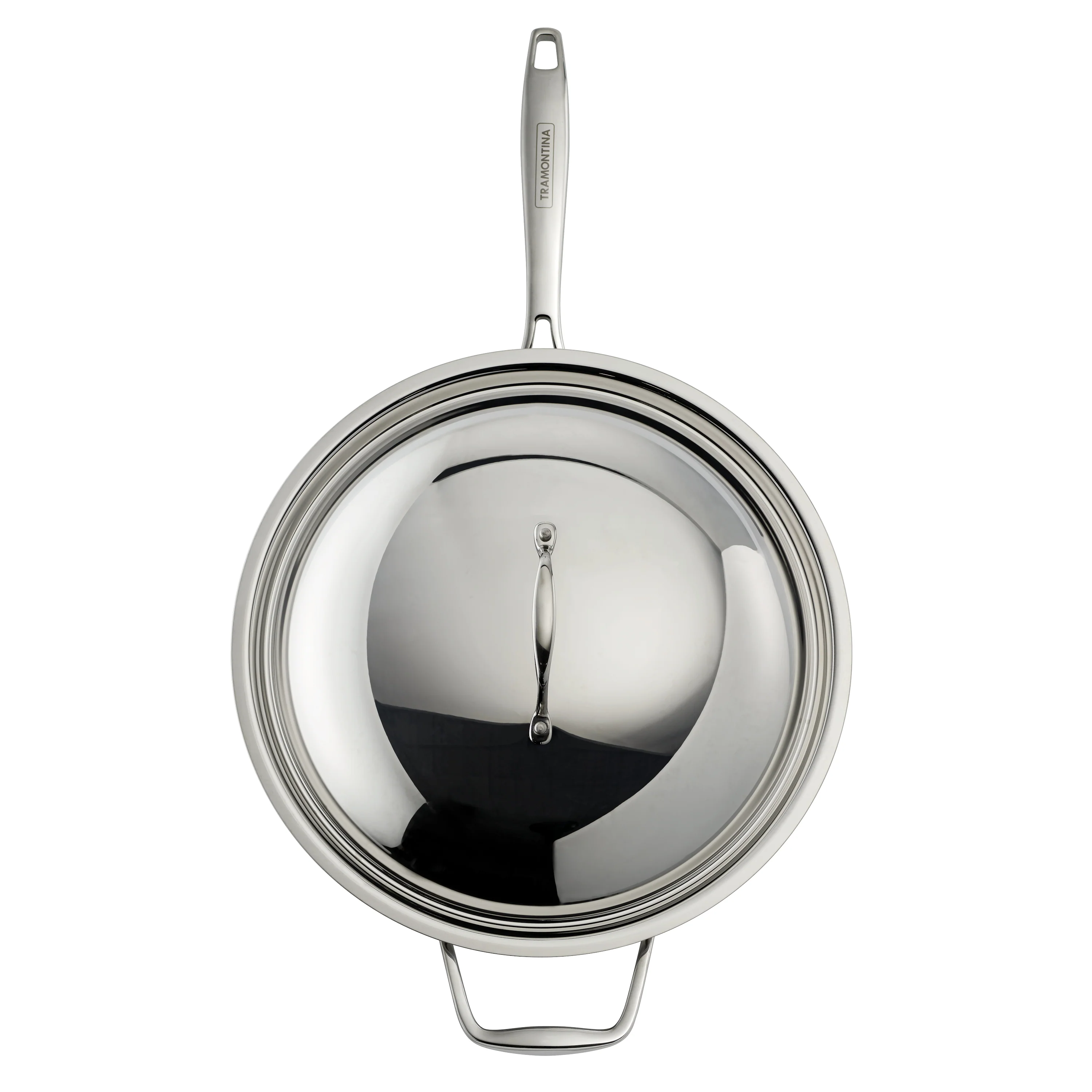 Signature 12.5 Inch Tri-Ply Clad Stainless Steel Wok - Image 7