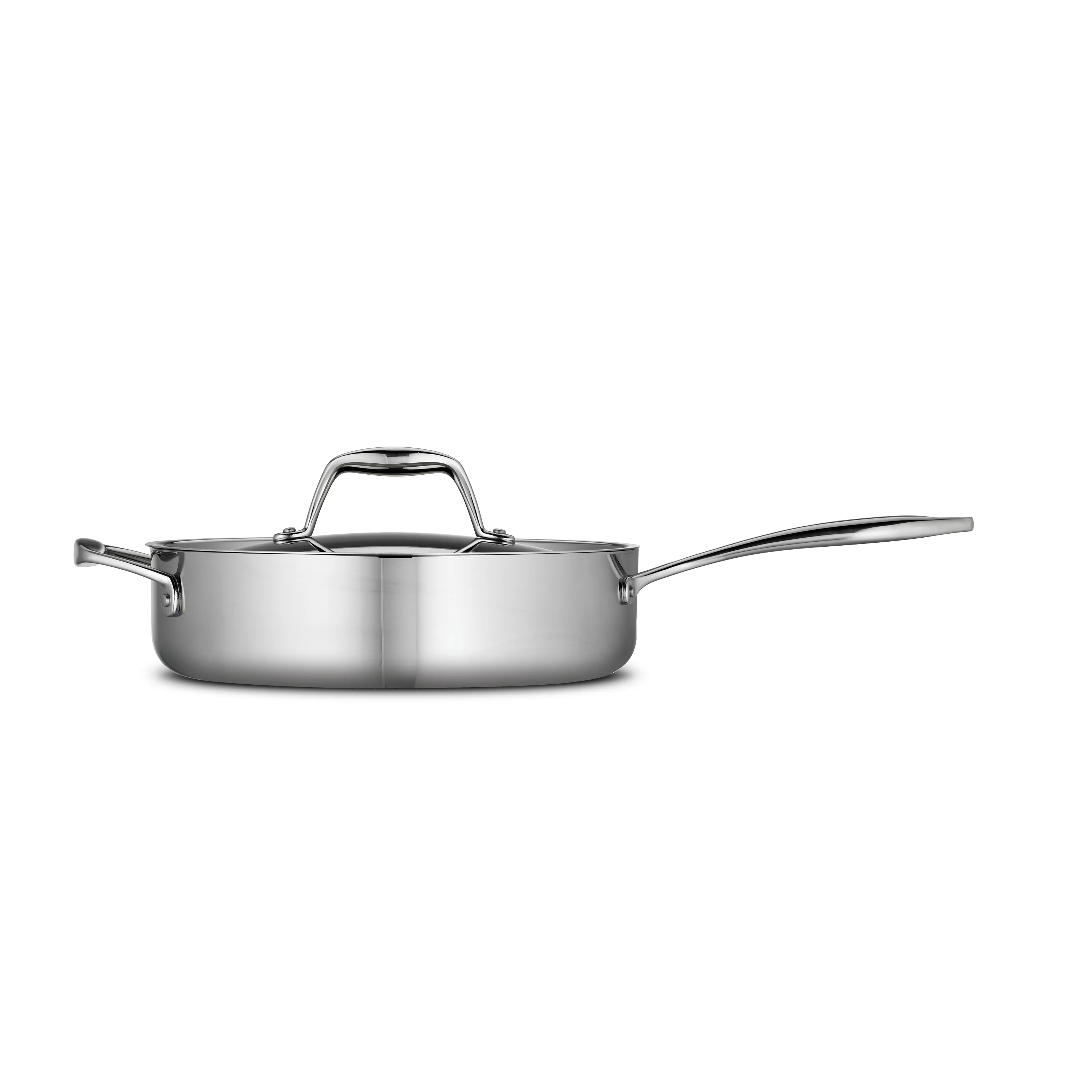 Signature 3 Quart Tri-Ply Clad Stainless Steel Covered Deep Saute Pan - Image 9