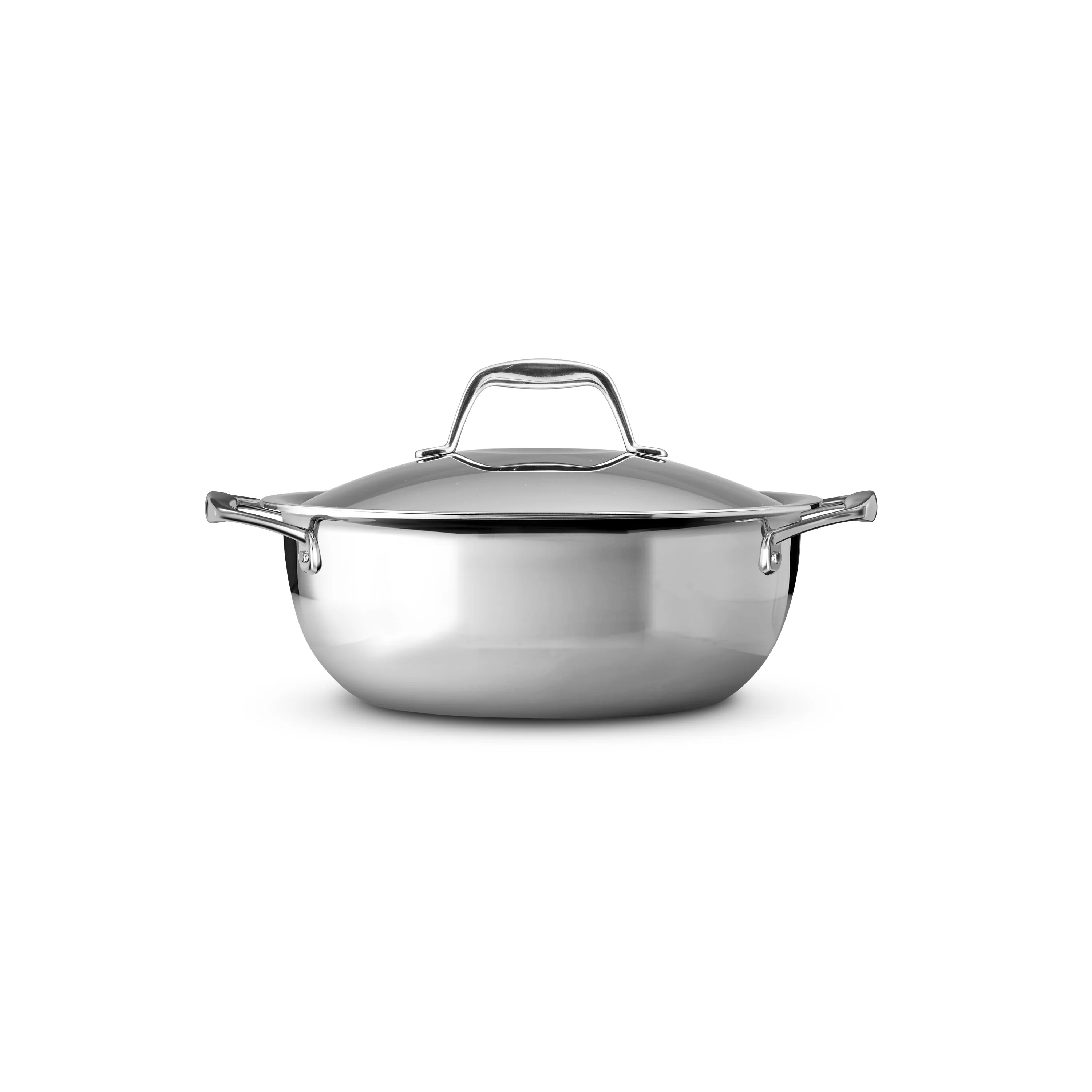 Signature 4 Quart Tri-Ply Clad Stainless Steel Covered Universal Pan - Image 4