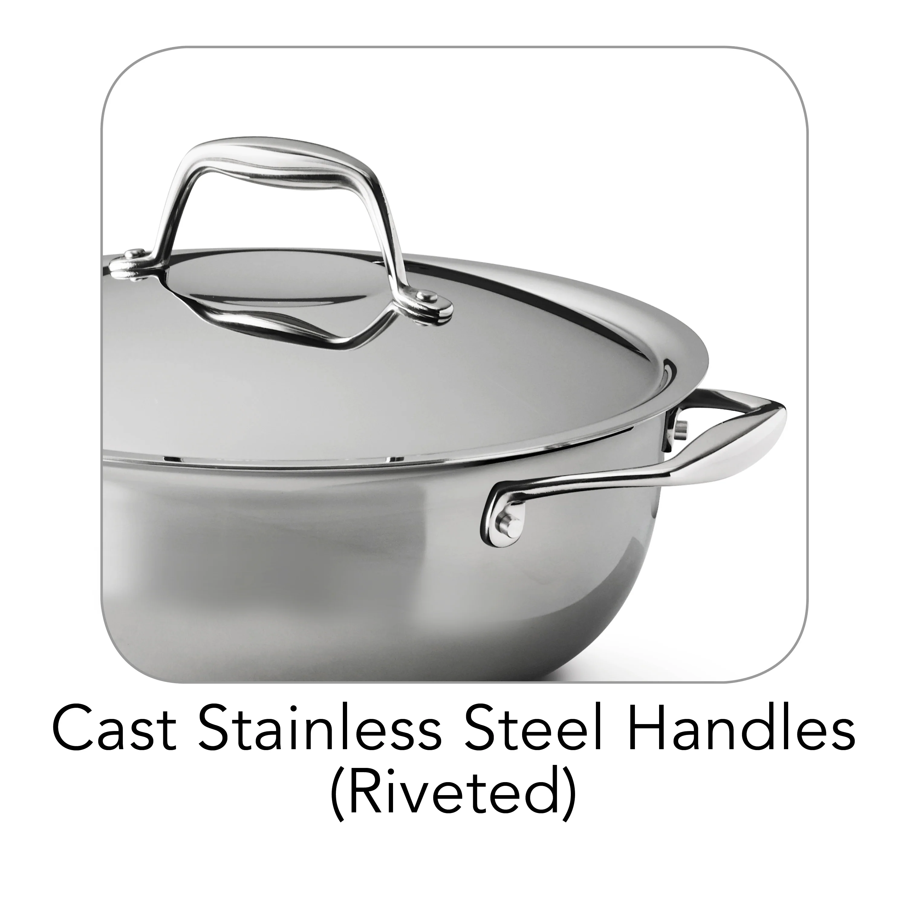 Signature 4 Quart Tri-Ply Clad Stainless Steel Covered Universal Pan - Image 5