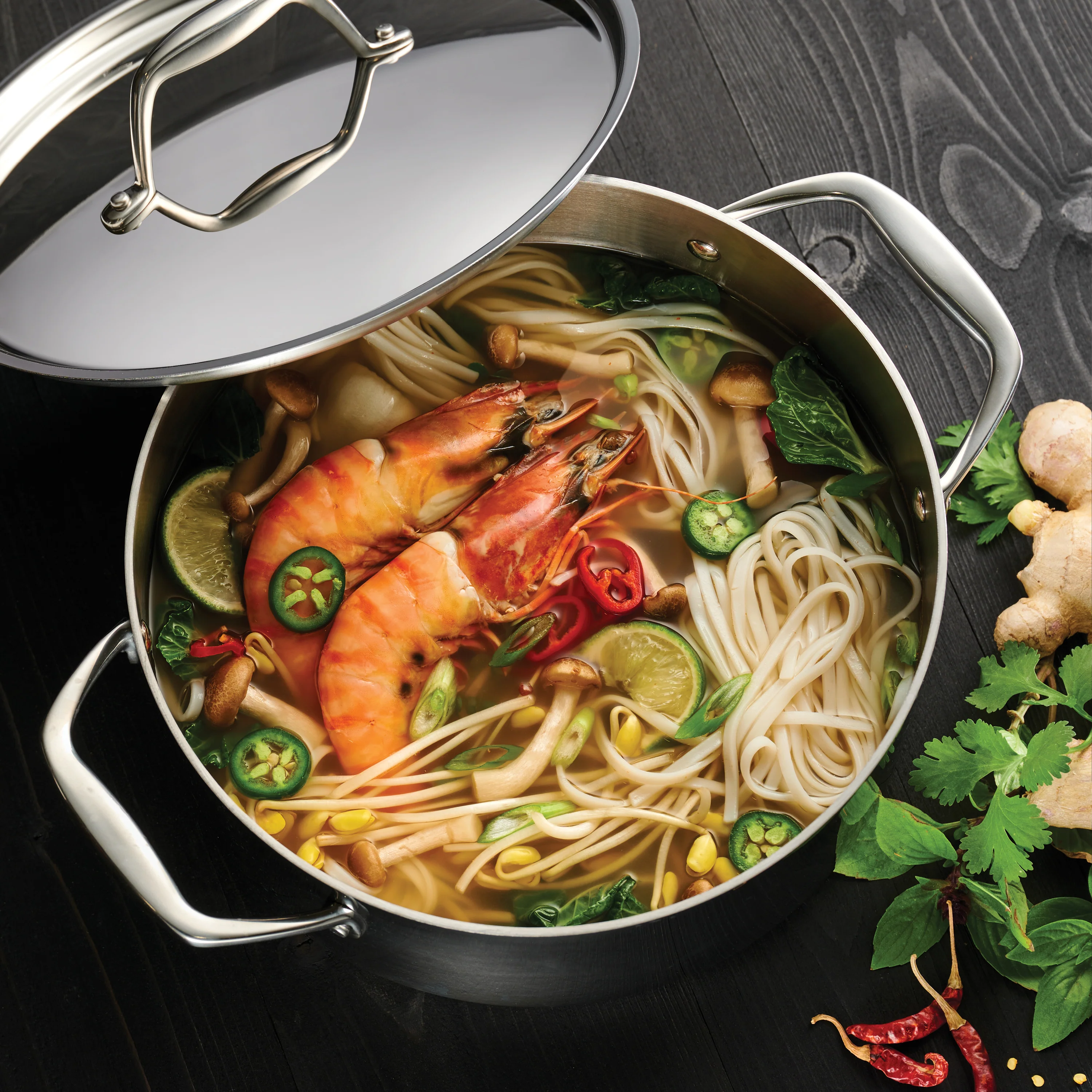 Signature 5 Quart Tri-Ply Clad Stainless Steel Covered Dutch Oven - Image 3