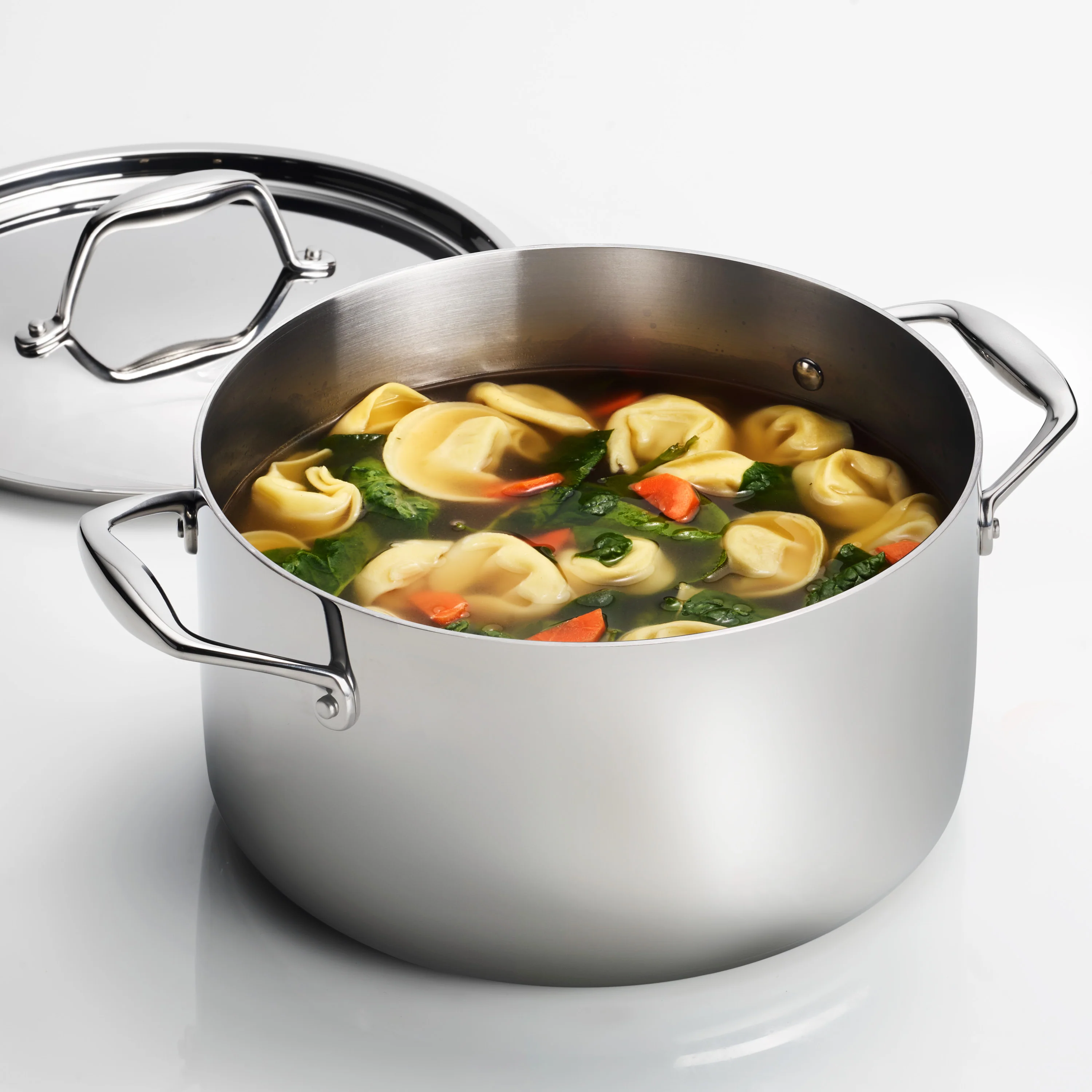 Signature 6 Quart Tri-Ply Clad Stainless Steel Covered Sauce Pot - Image 3