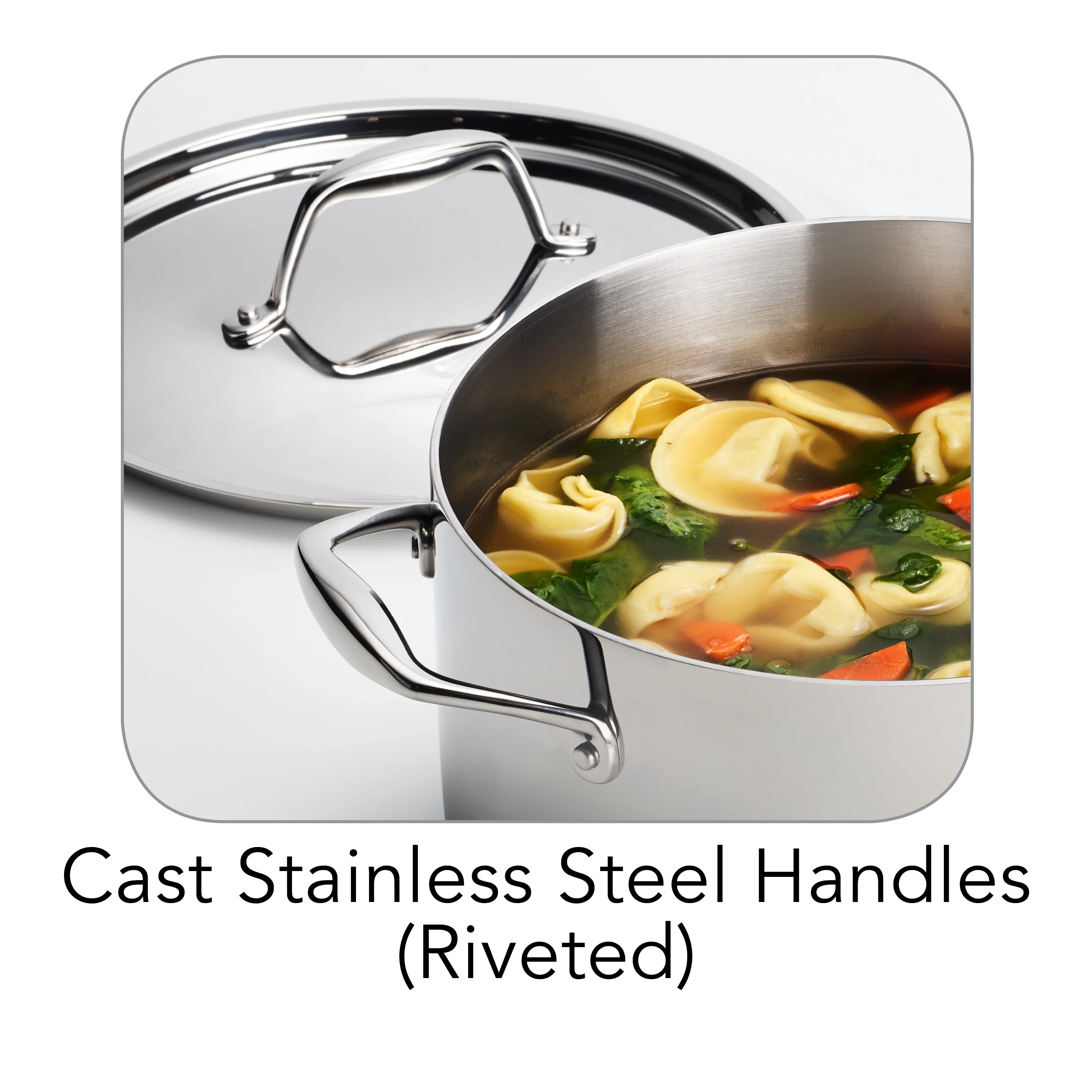 Signature 6 Quart Tri-Ply Clad Stainless Steel Covered Sauce Pot - Image 6