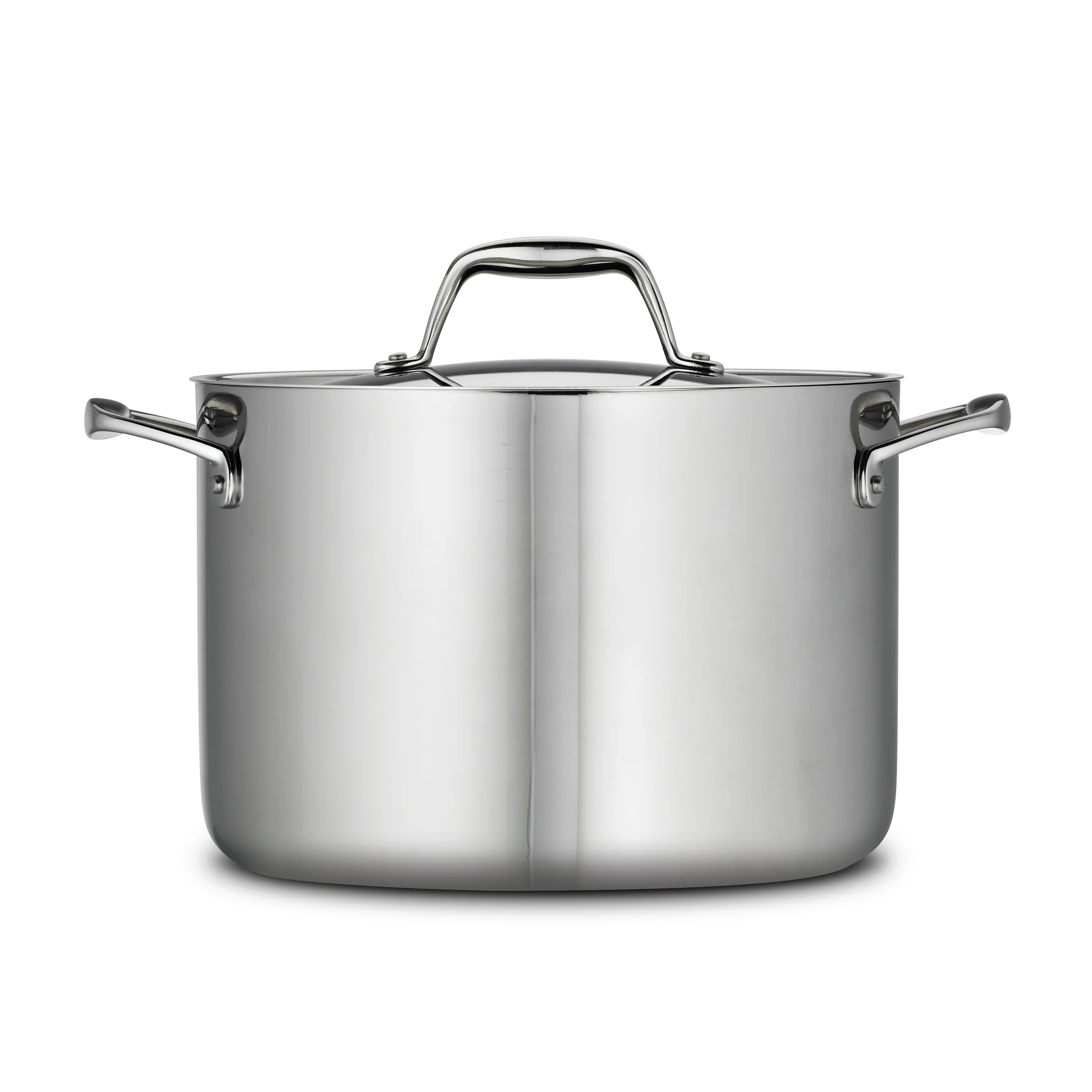 Signature 8 Quart Tri-Ply Clad Stainless Steel Covered Stock Pot - Image 7