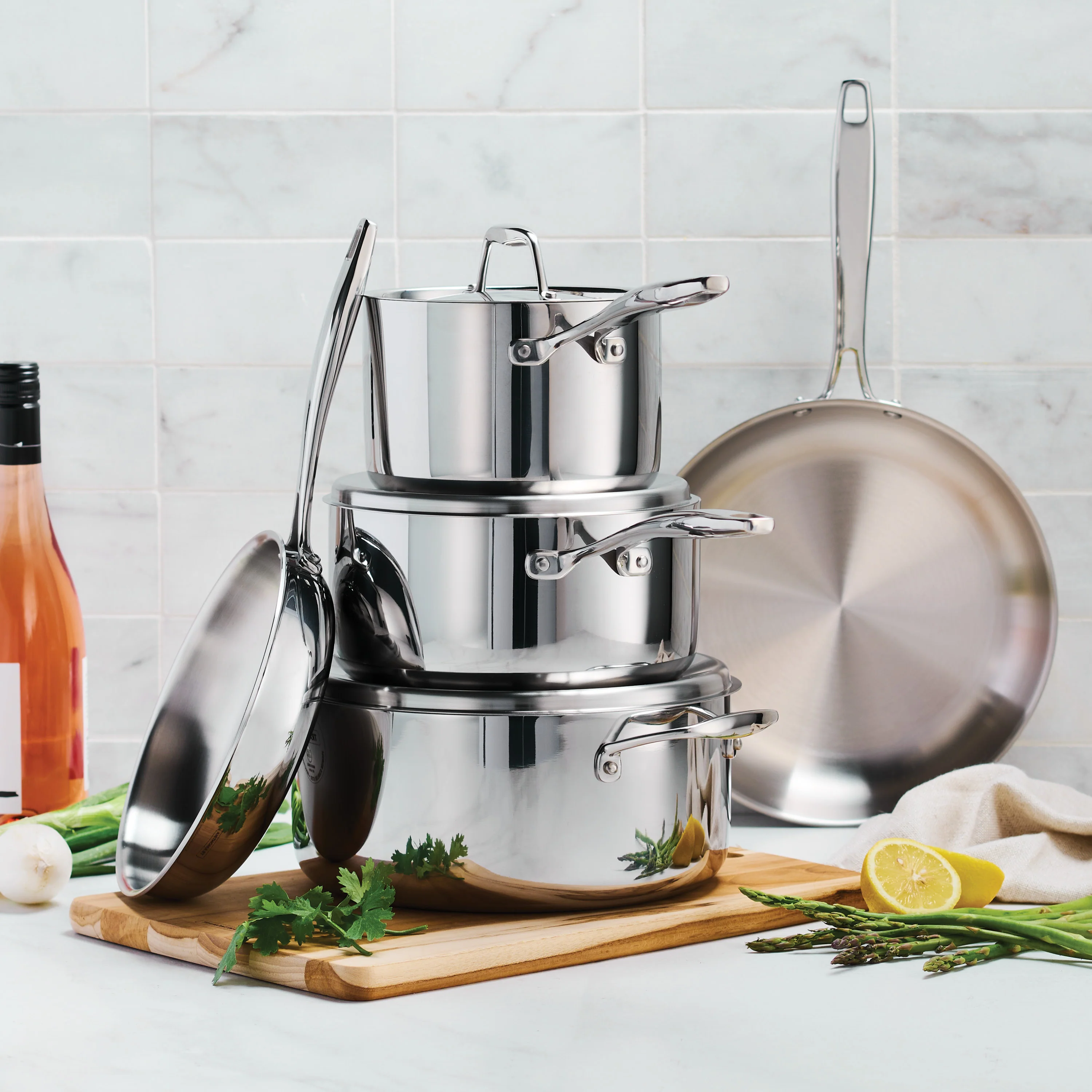 Signature Tri-Ply Clad Stainless Steel Cookware Set - Image 10
