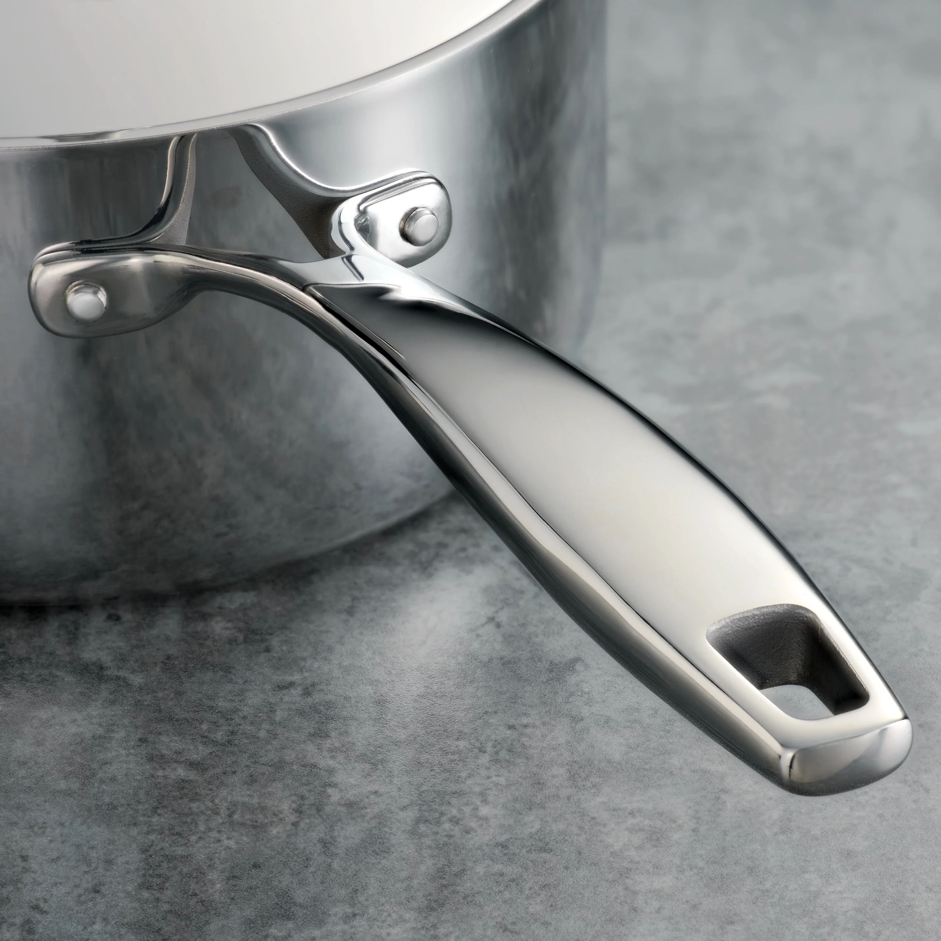 Signature Tri-Ply Clad Stainless Steel Covered Sauce Pan - Image 7