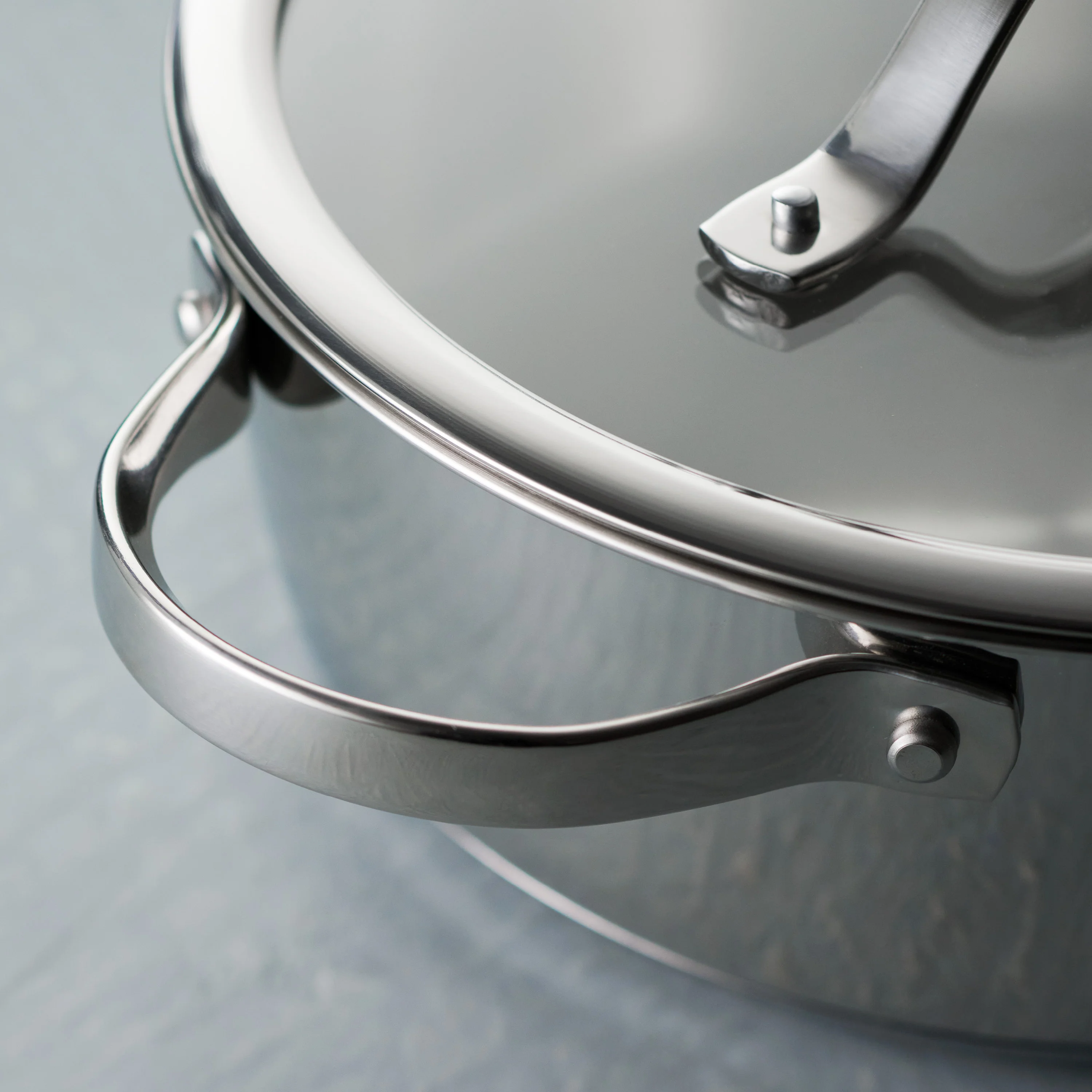 Tempo 3.5 Quart Tri-Ply Base Stainless Steel Covered Deep Saute Pan - Image 8