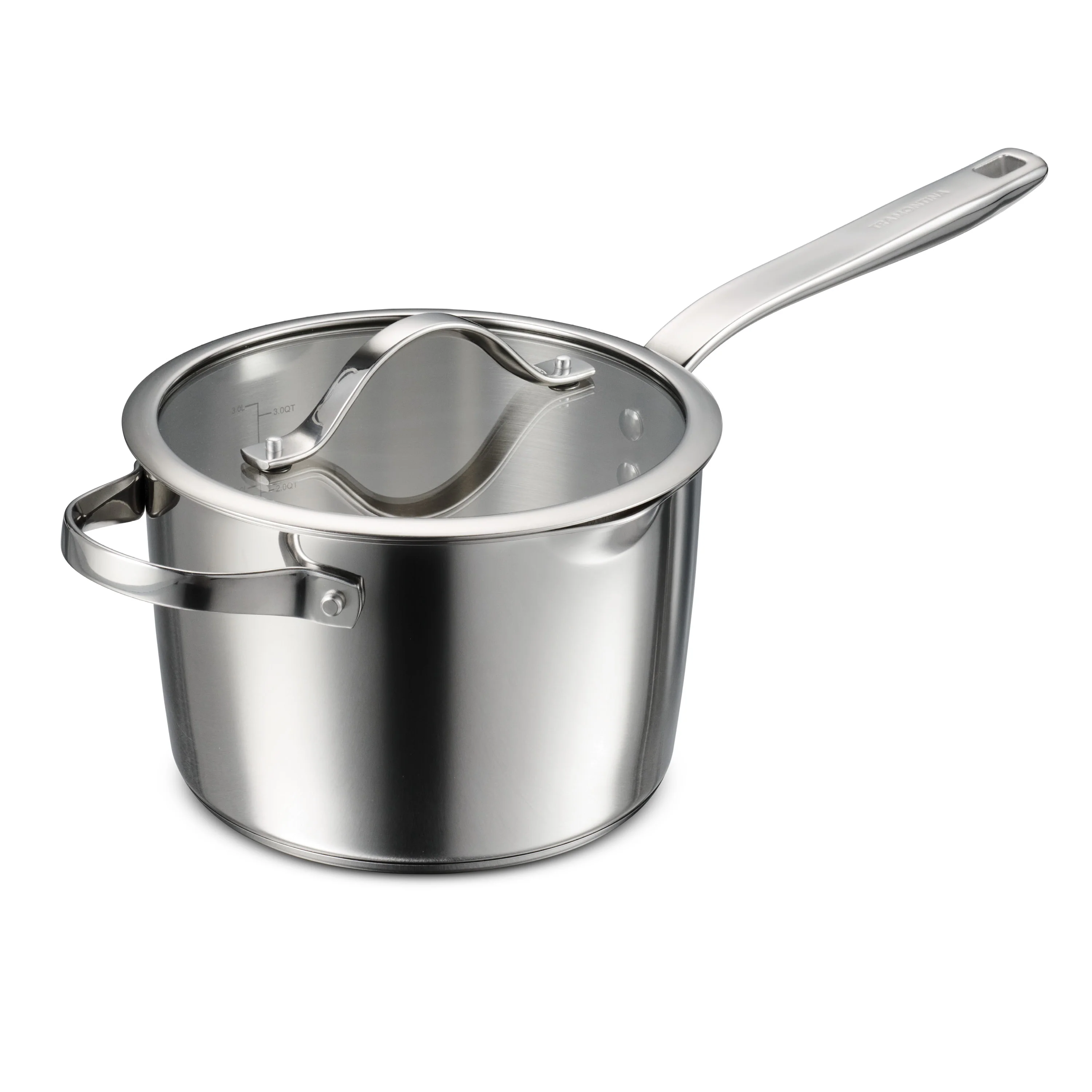 Tempo Tri-Ply Base Stainless Steel Covered Saucepan - Image 12