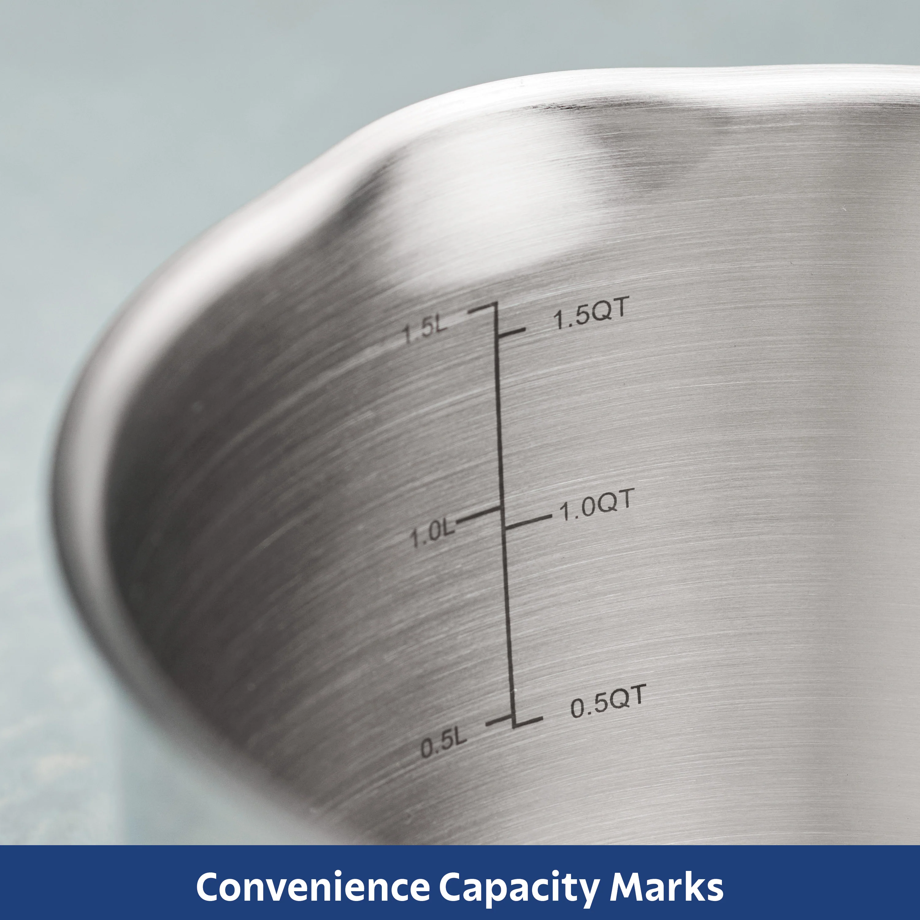 Tempo Tri-Ply Base Stainless Steel Covered Saucepan - Image 4