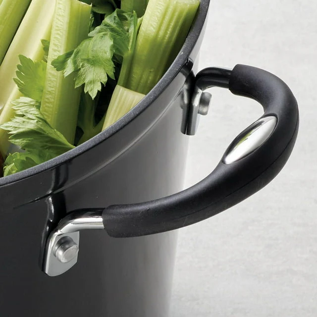 Tramontina Aluminum Nonstick Covered Stock Pot - Charcoal Gray - Image 3