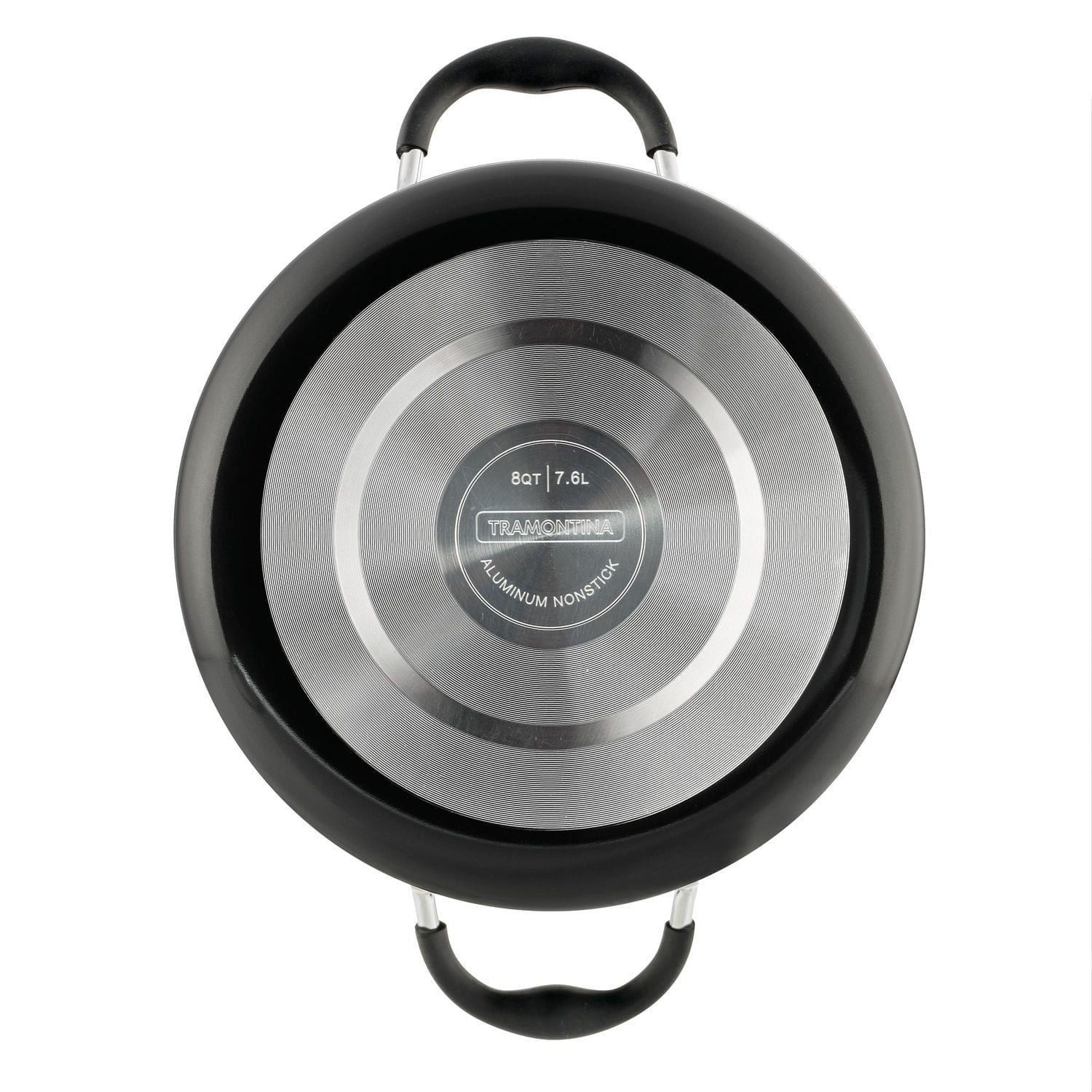 Tramontina Aluminum Nonstick Covered Stock Pot - Charcoal Gray - Image 4