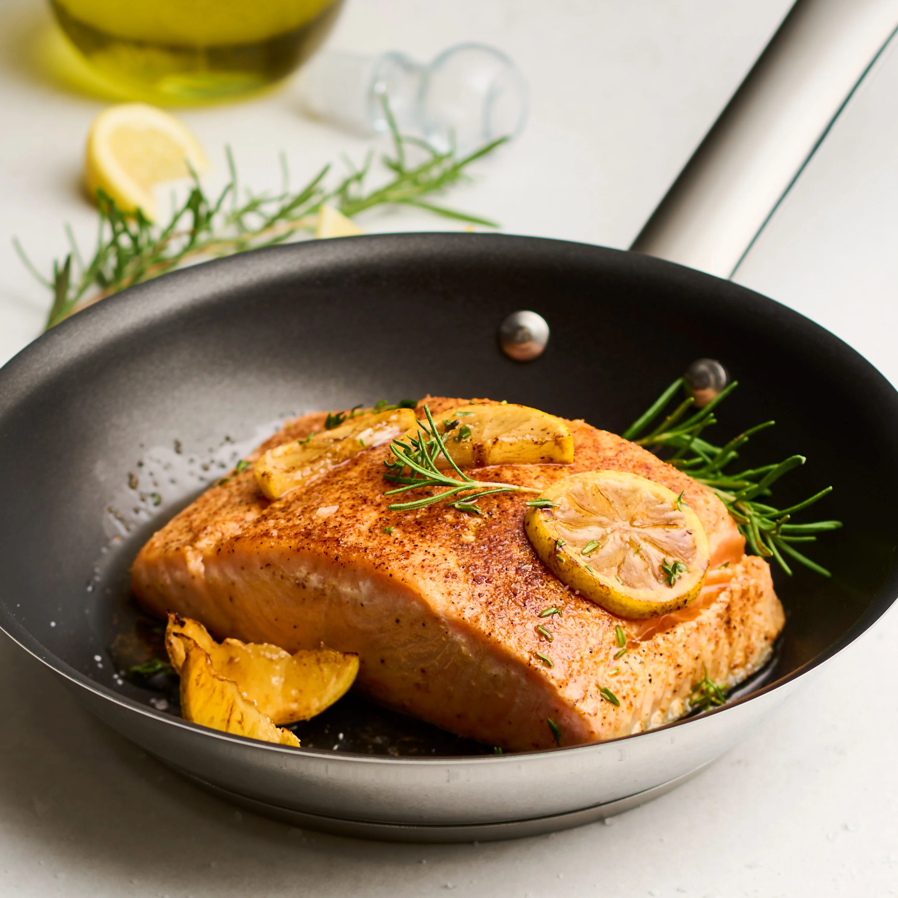 Tri-Ply Base Stainless Steel Fry Pan with Nonstick Interior - Image 10