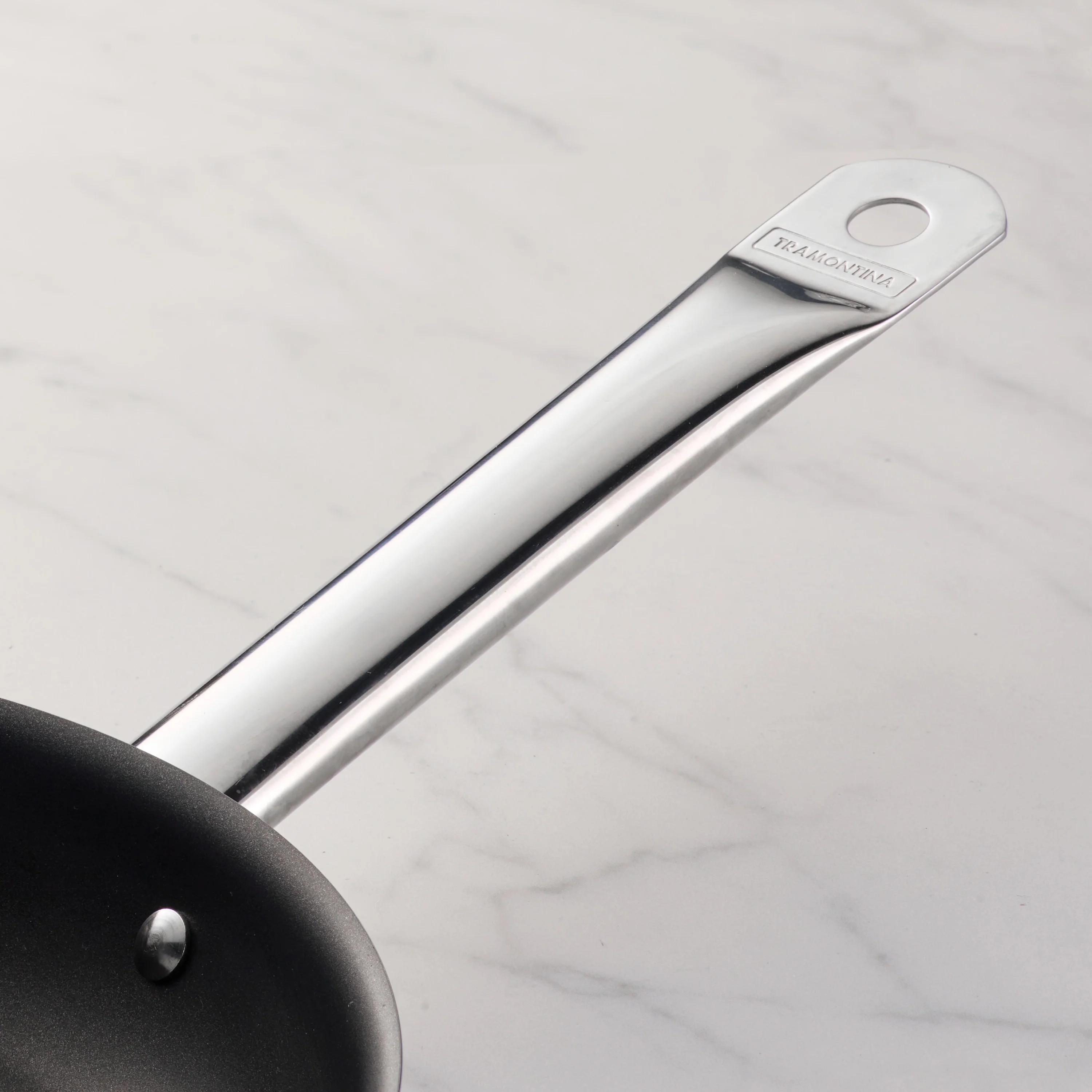 Tri-Ply Base Stainless Steel Fry Pan with Nonstick Interior - Image 4